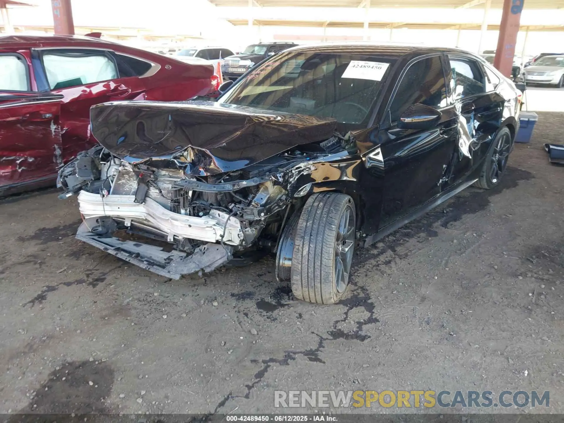 2 Photograph of a damaged car 2HGFE2F58NH574277 HONDA CIVIC 2022