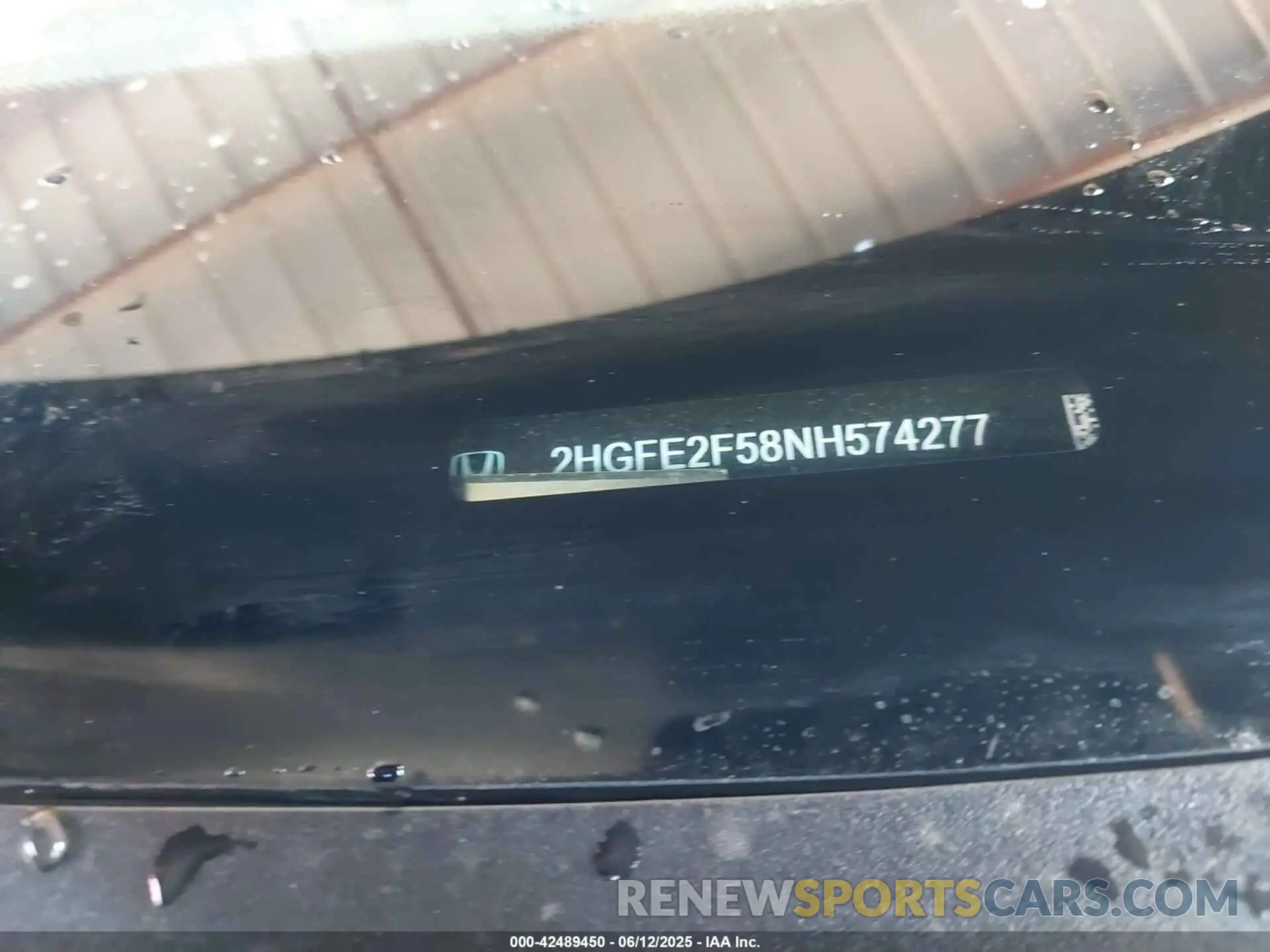 9 Photograph of a damaged car 2HGFE2F58NH574277 HONDA CIVIC 2022
