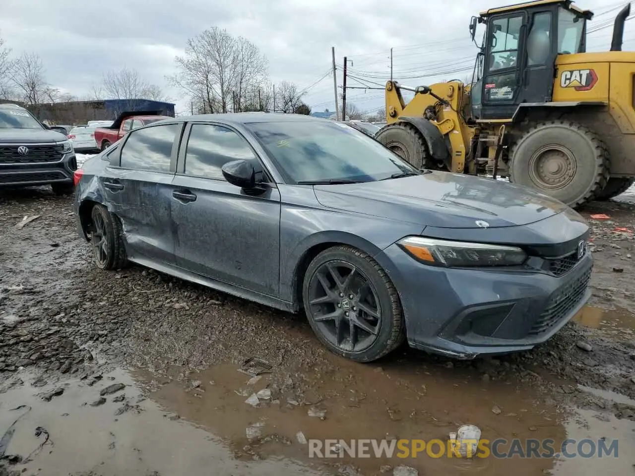 4 Photograph of a damaged car 2HGFE2F58NH597414 HONDA CIVIC 2022