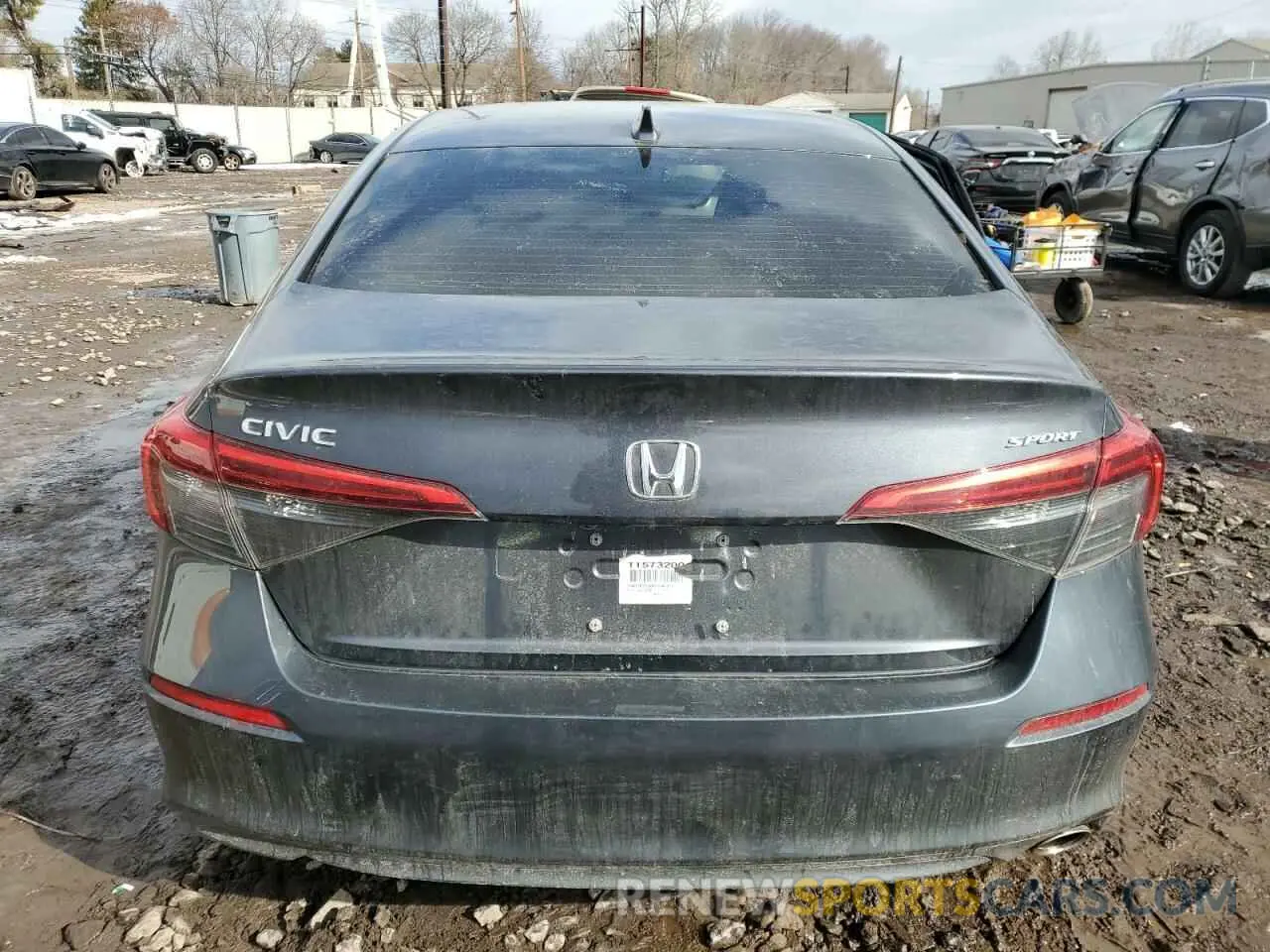6 Photograph of a damaged car 2HGFE2F58NH597414 HONDA CIVIC 2022