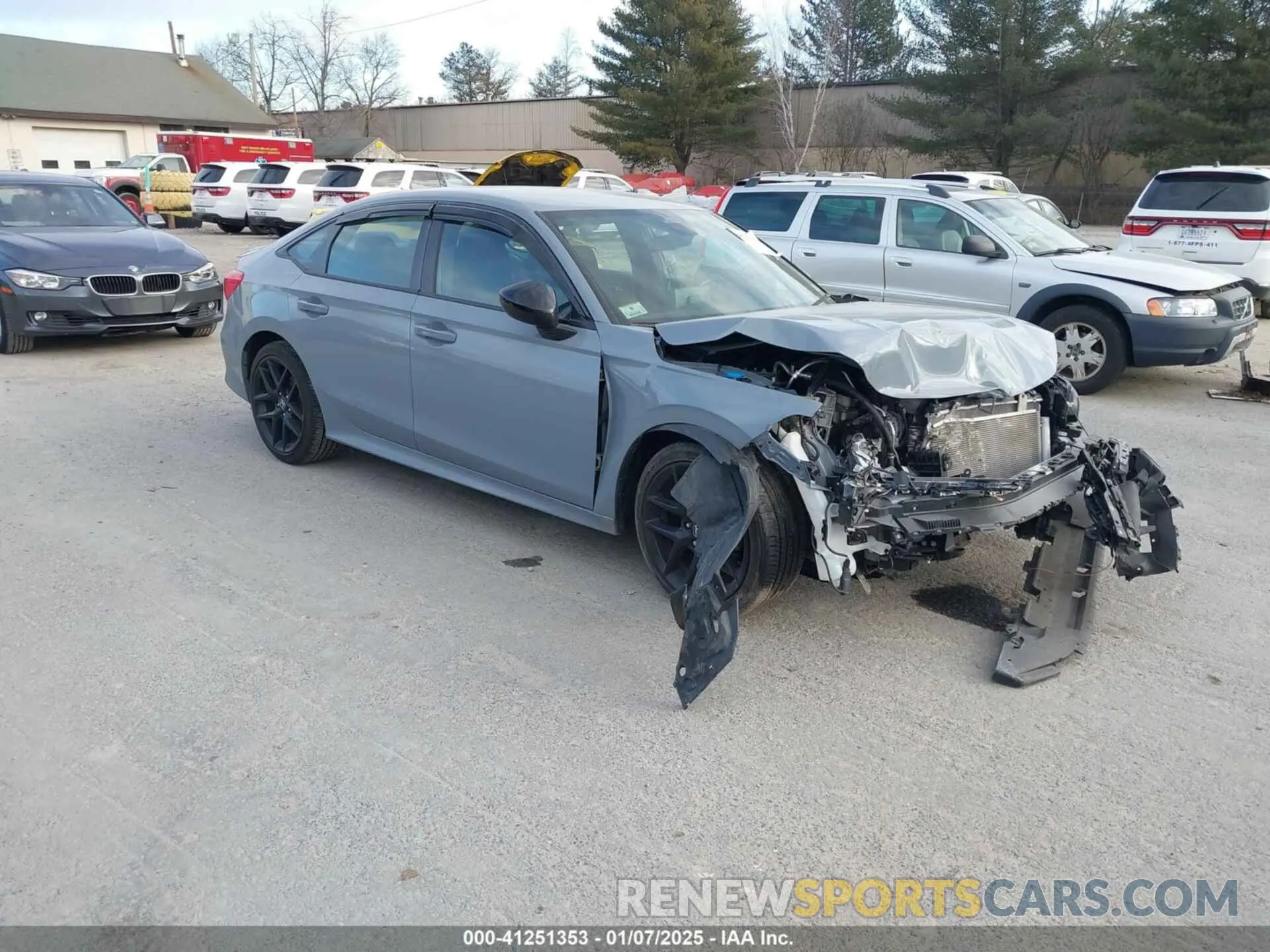 1 Photograph of a damaged car 2HGFE2F58NH610548 HONDA CIVIC 2022