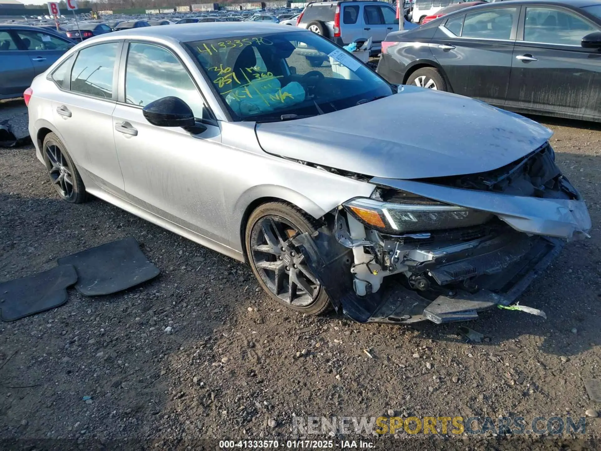 1 Photograph of a damaged car 2HGFE2F59NH568259 HONDA CIVIC 2022