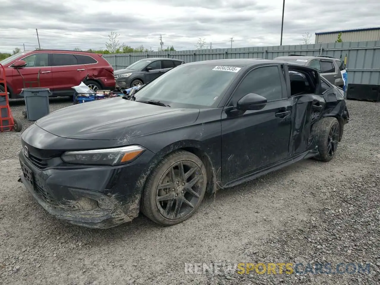 1 Photograph of a damaged car 2HGFE2F5XNH124100 HONDA CIVIC 2022