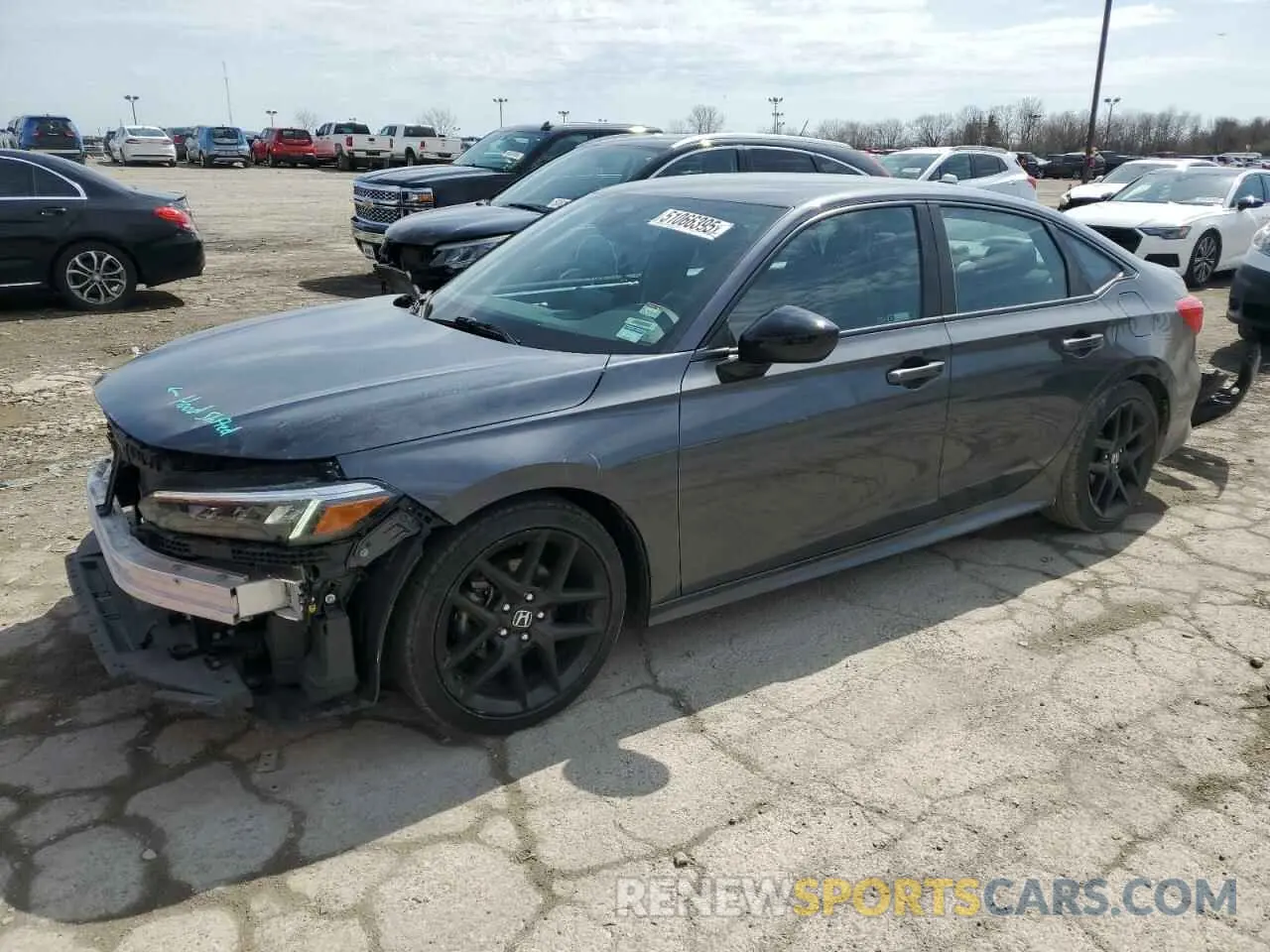 1 Photograph of a damaged car 2HGFE2F5XNH536369 HONDA CIVIC 2022