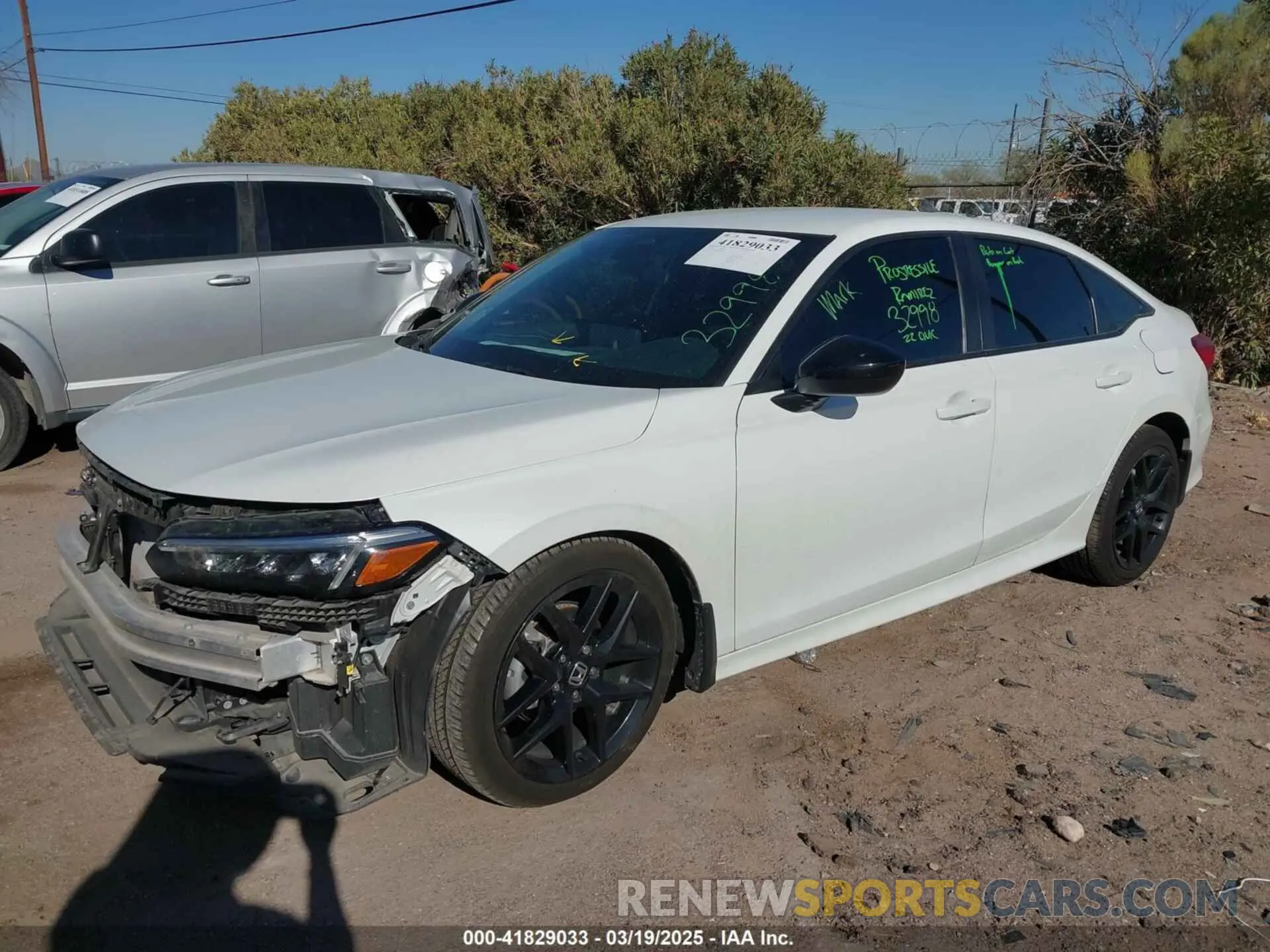 2 Photograph of a damaged car 2HGFE2F5XNH604976 HONDA CIVIC 2022