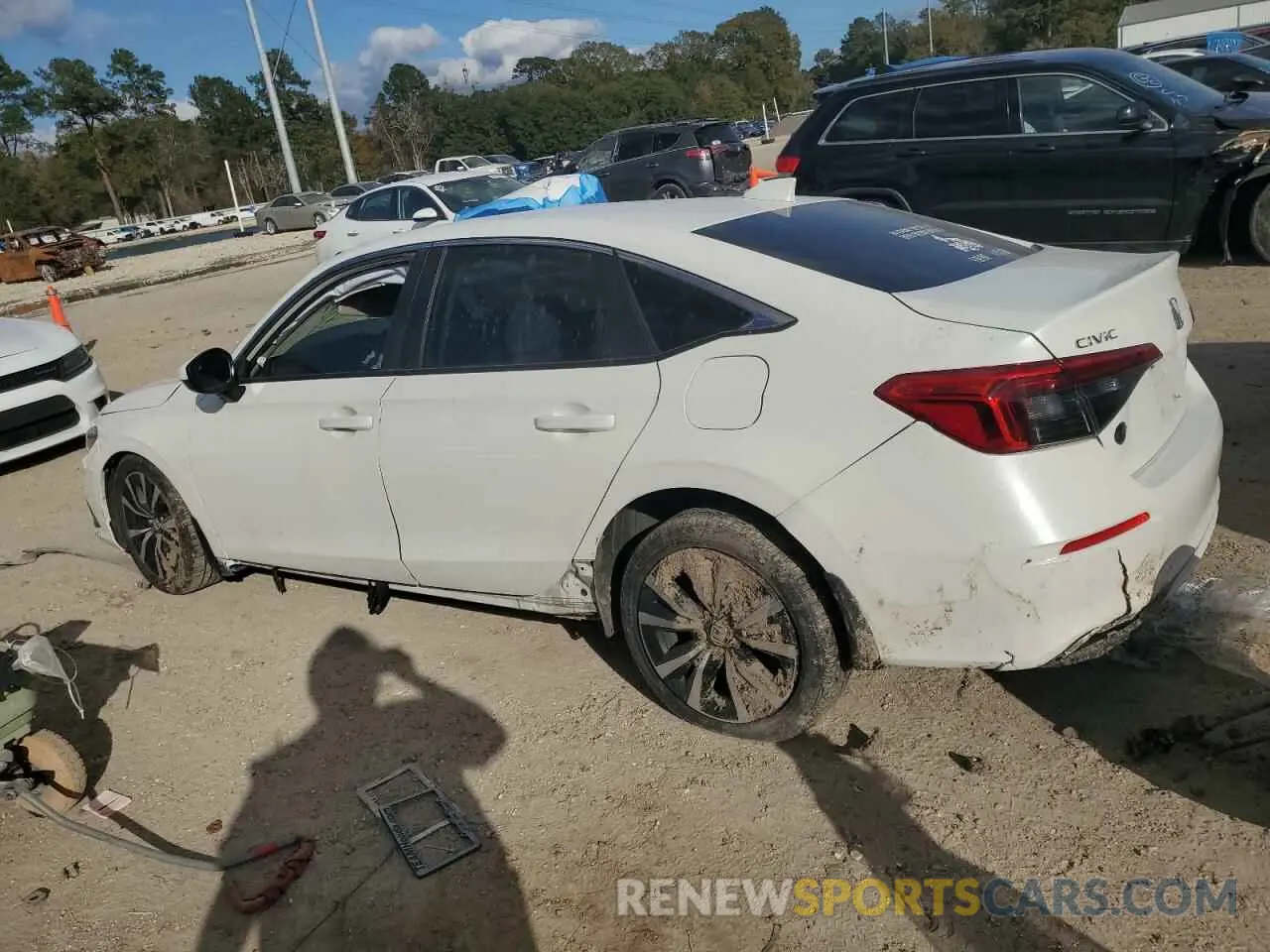 2 Фотография поврежденного автомобиля JHMFE1F71NX001323 HONDA CIVIC 2022