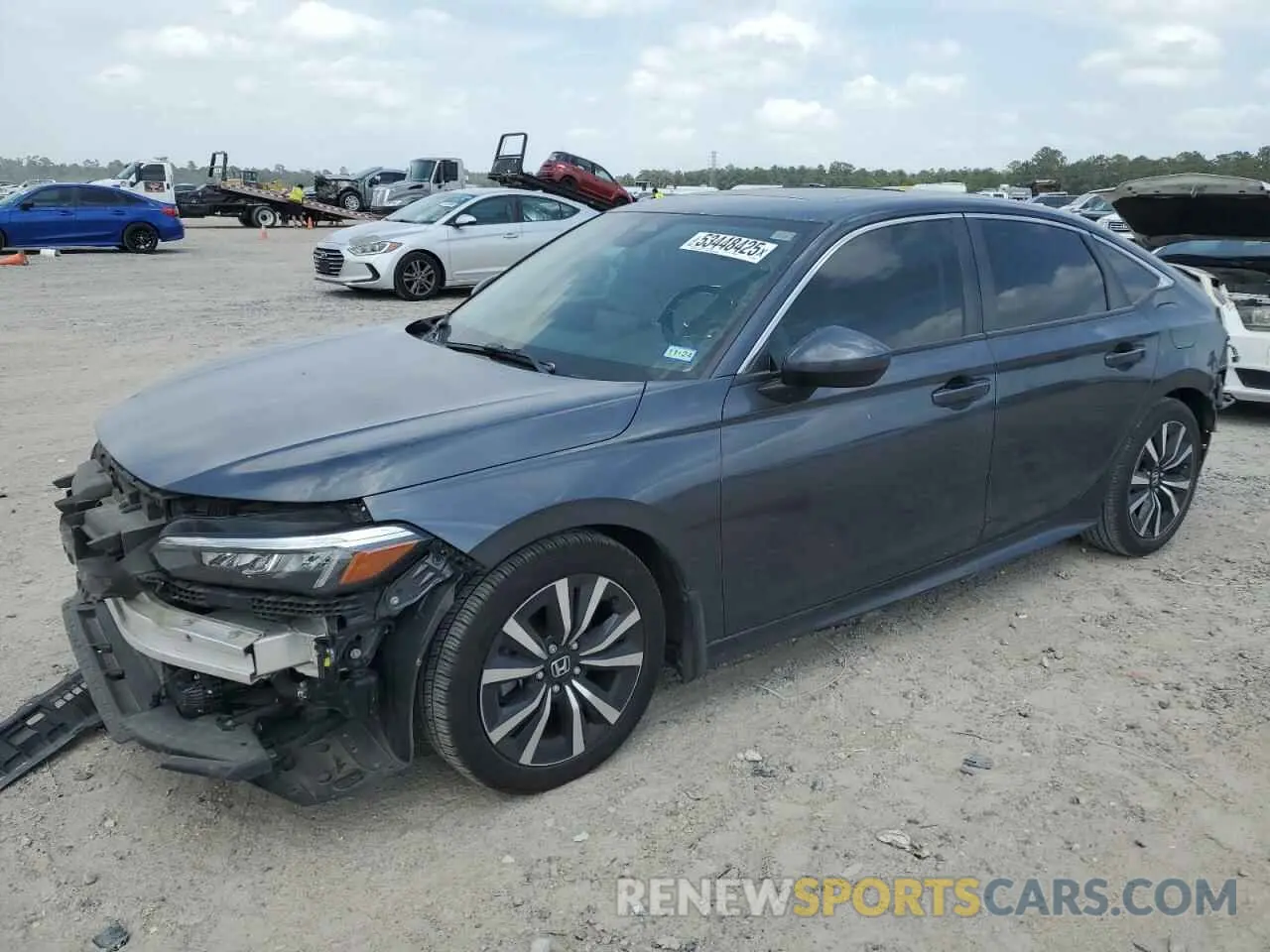 1 Photograph of a damaged car JHMFE1F72NX004828 HONDA CIVIC 2022