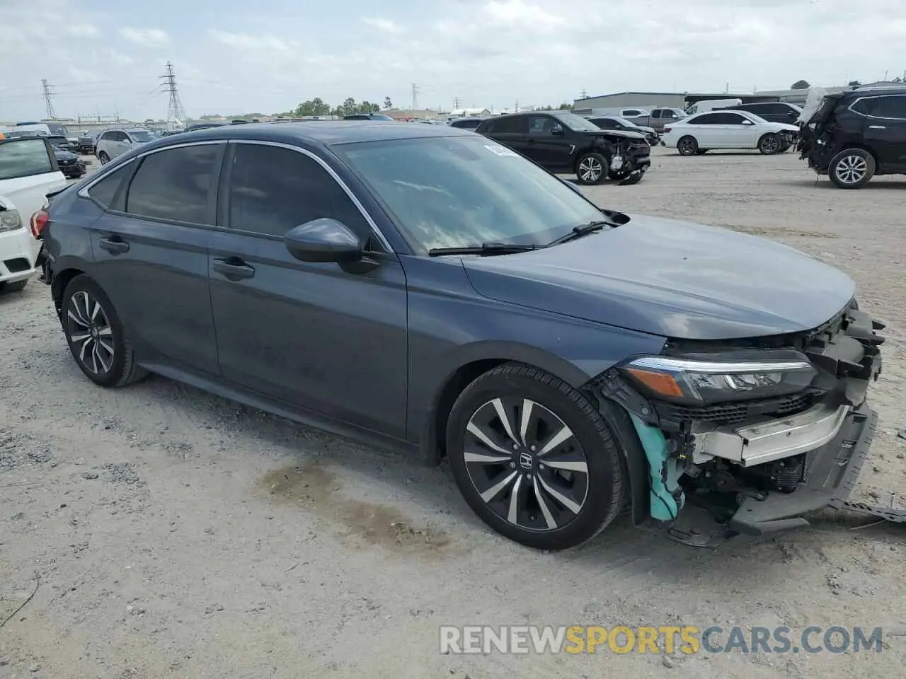4 Photograph of a damaged car JHMFE1F72NX004828 HONDA CIVIC 2022