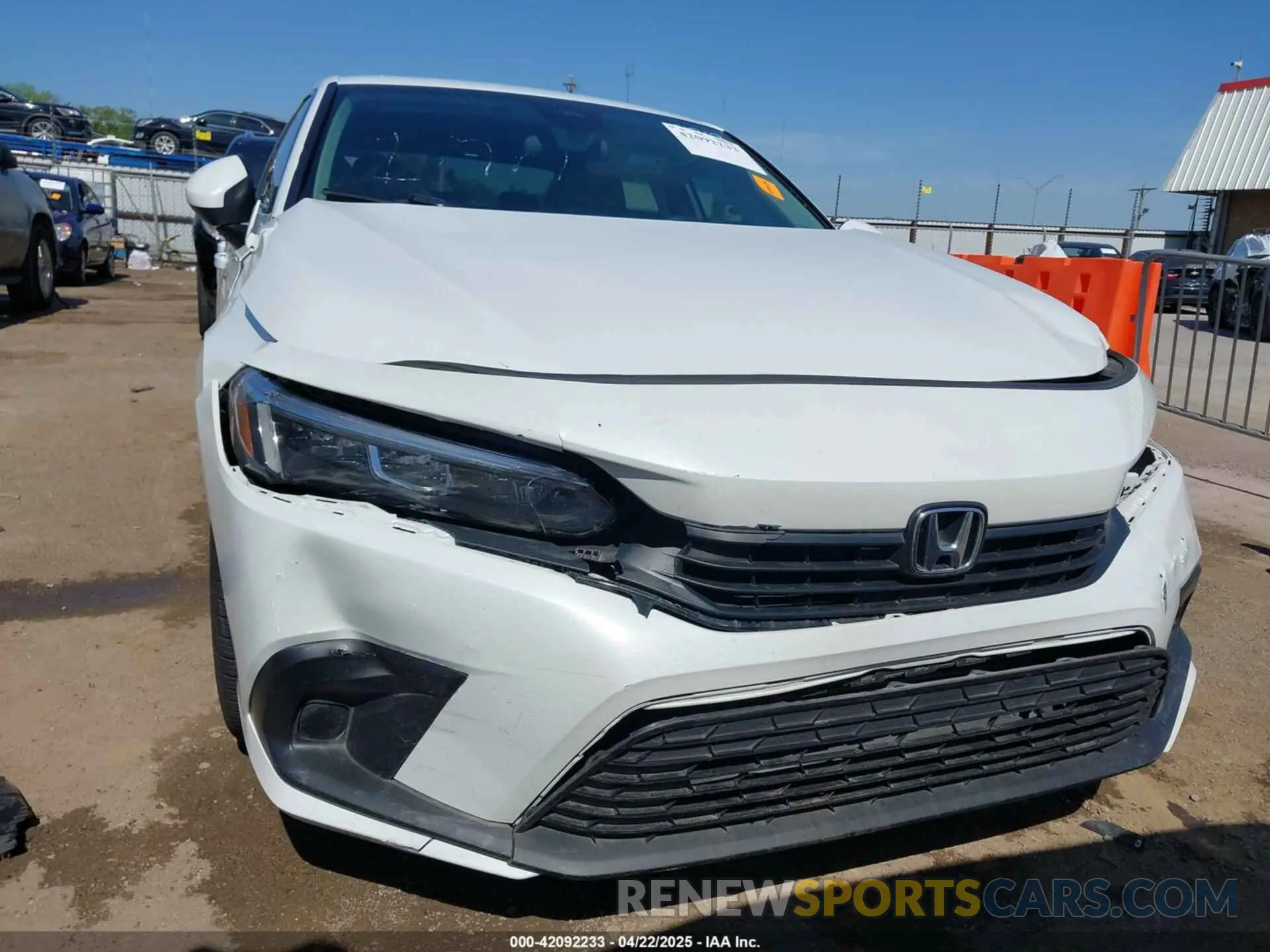 12 Photograph of a damaged car JHMFE1F74NX007763 HONDA CIVIC 2022