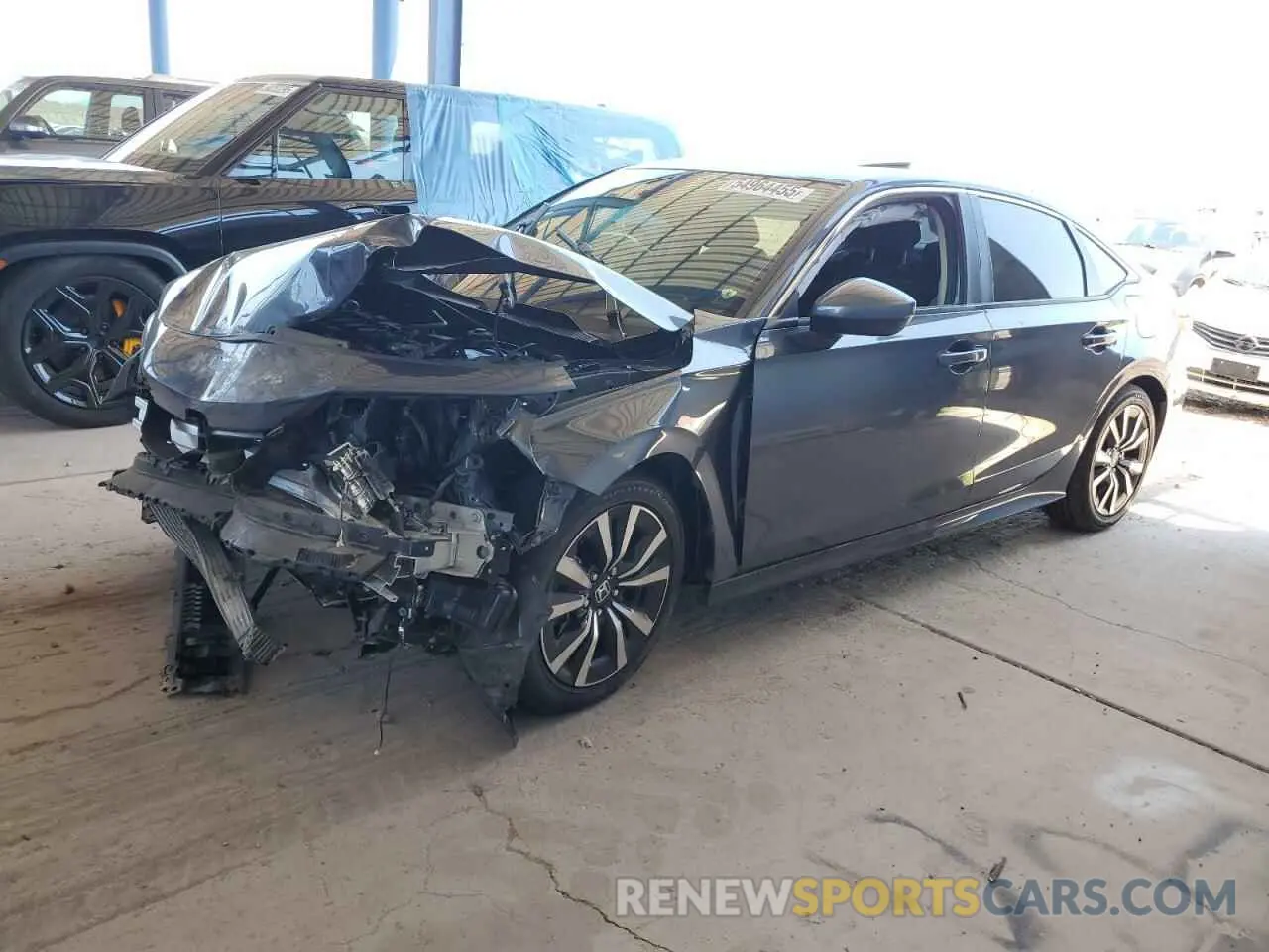 1 Photograph of a damaged car JHMFE1F75NX000997 HONDA CIVIC 2022