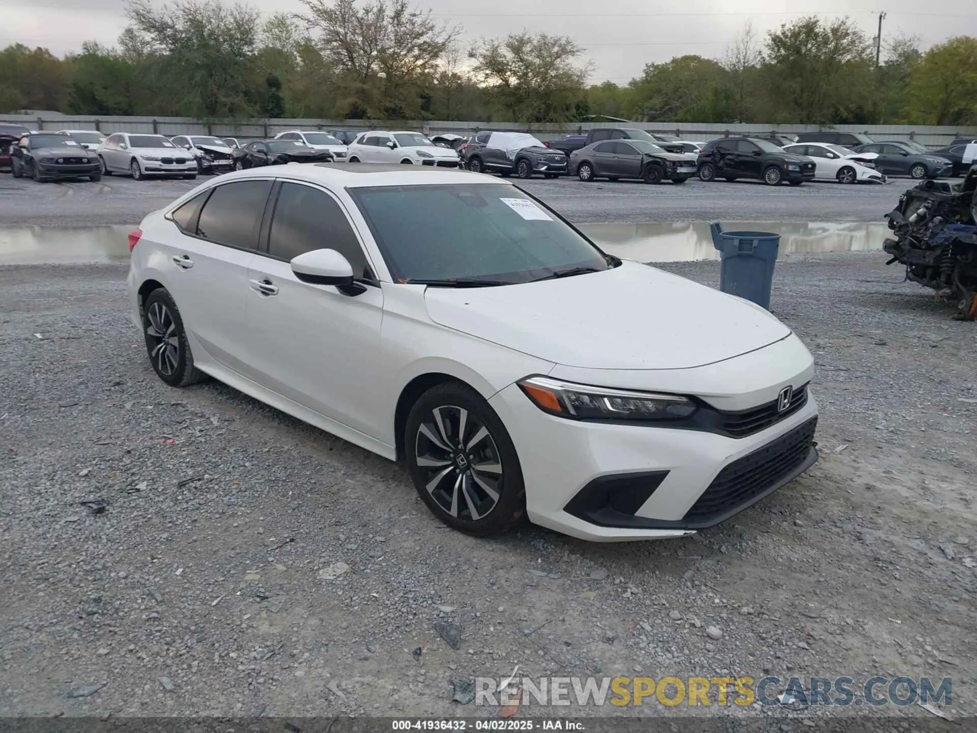 1 Photograph of a damaged car JHMFE1F75NX005455 HONDA CIVIC 2022