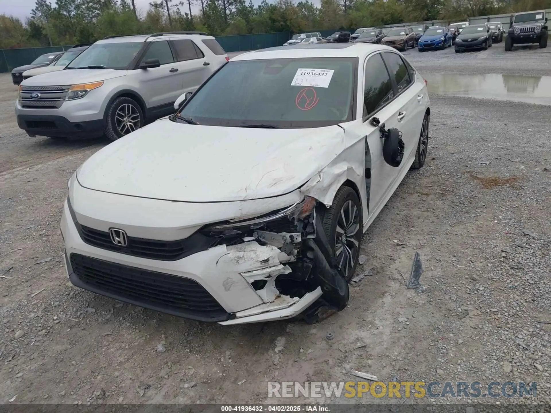 6 Фотография поврежденного автомобиля JHMFE1F75NX005455 HONDA CIVIC 2022