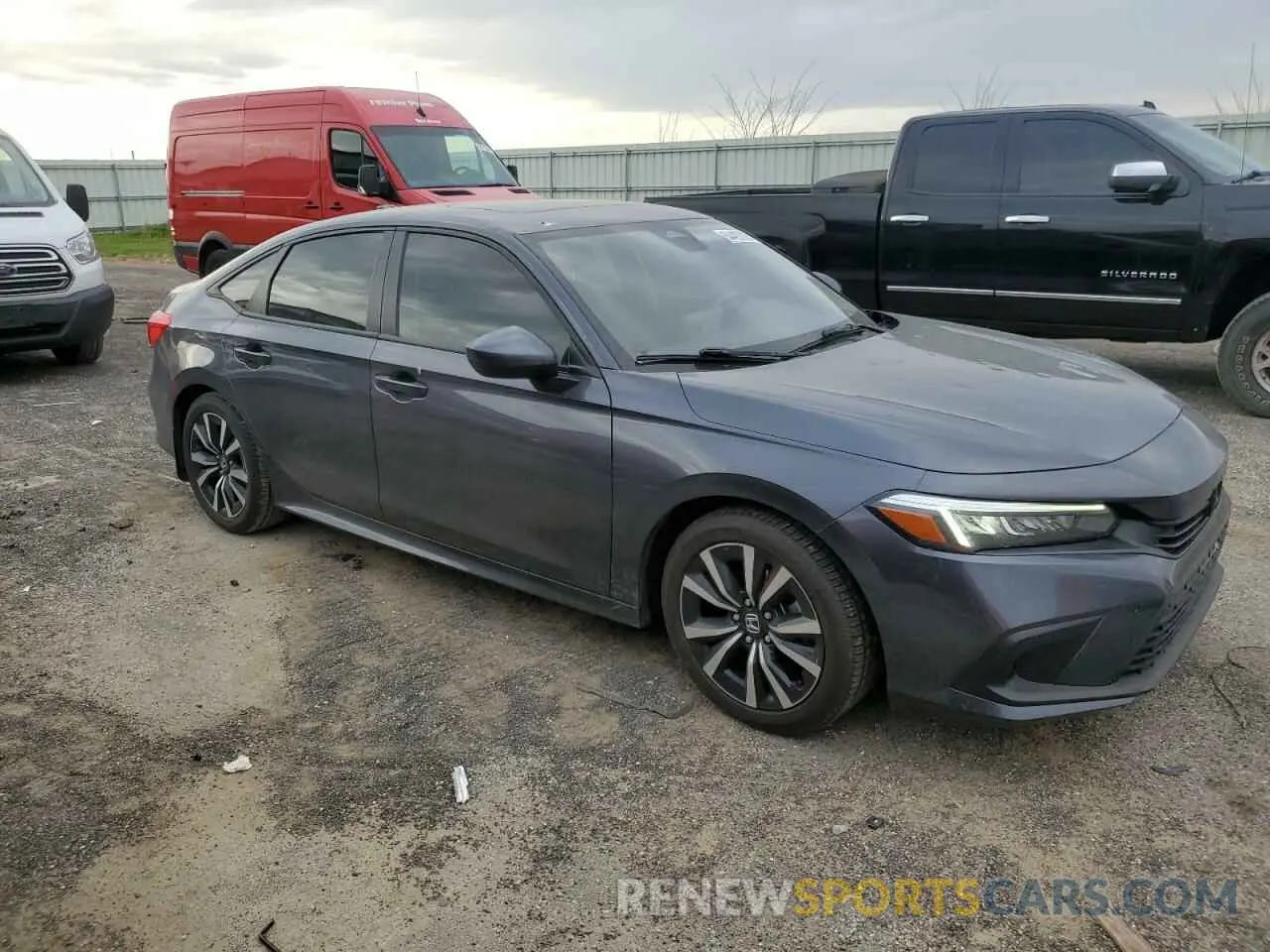 4 Photograph of a damaged car JHMFE1F77NX006459 HONDA CIVIC 2022