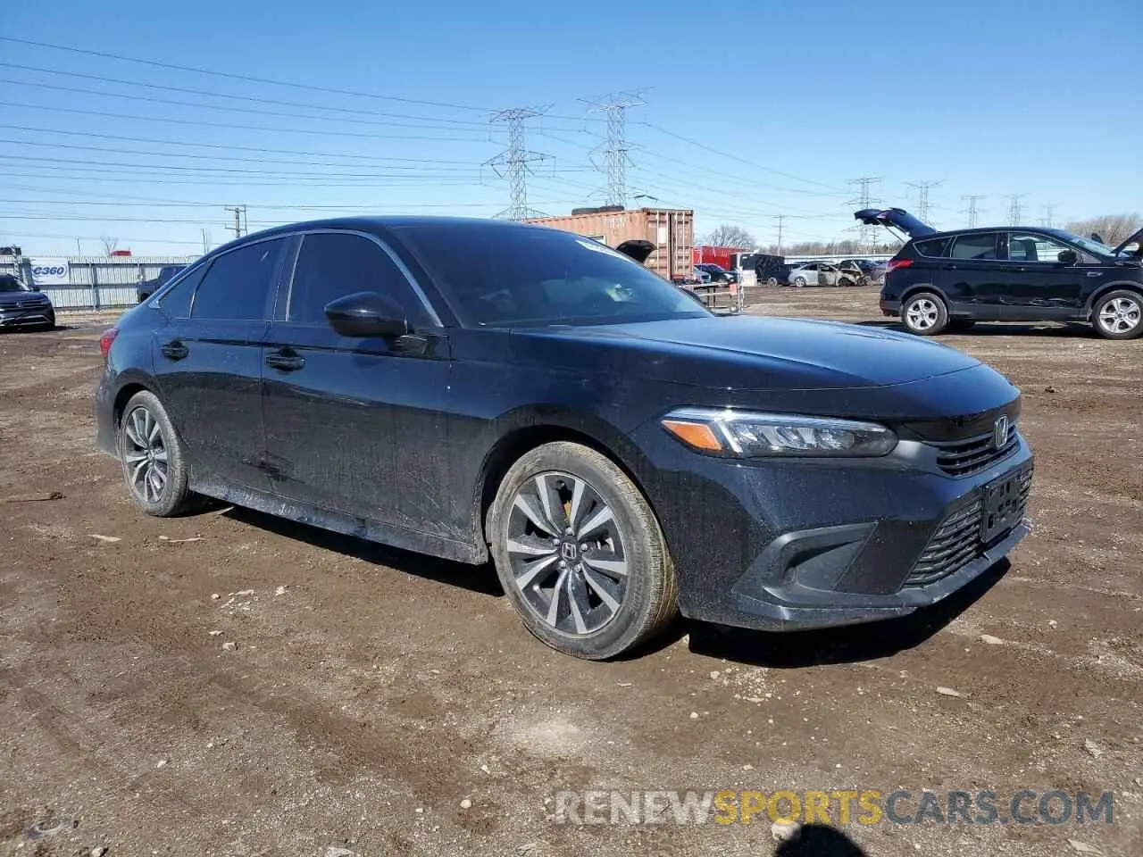 4 Photograph of a damaged car JHMFE1F79NX005717 HONDA CIVIC 2022