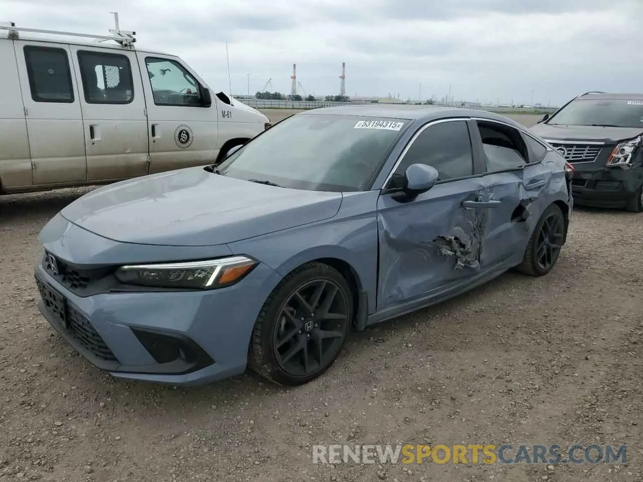 1 Photograph of a damaged car 19XFL1G88PE009937 HONDA CIVIC 2023