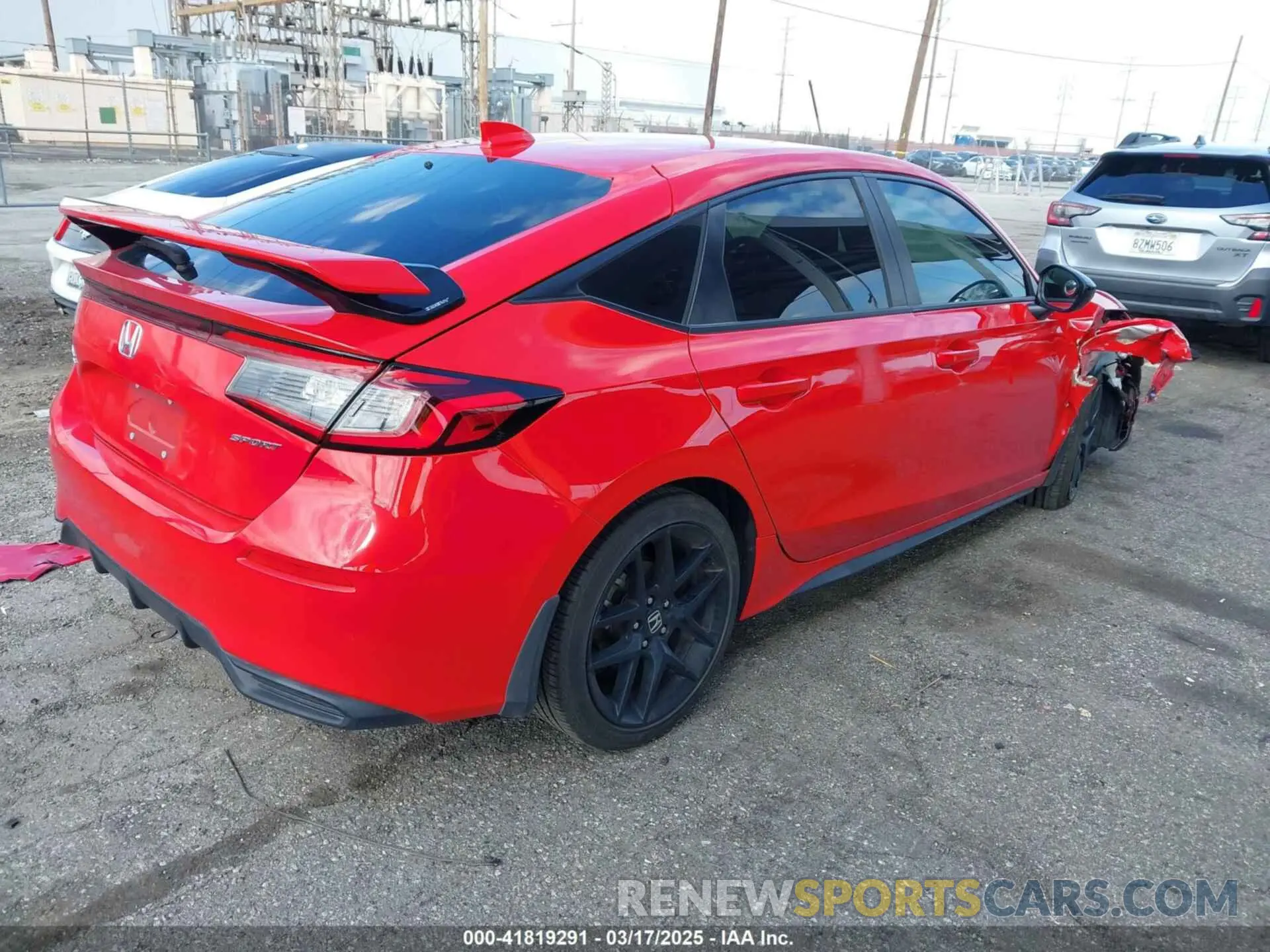 4 Фотография поврежденного автомобиля 19XFL2H85PE012038 HONDA CIVIC 2023