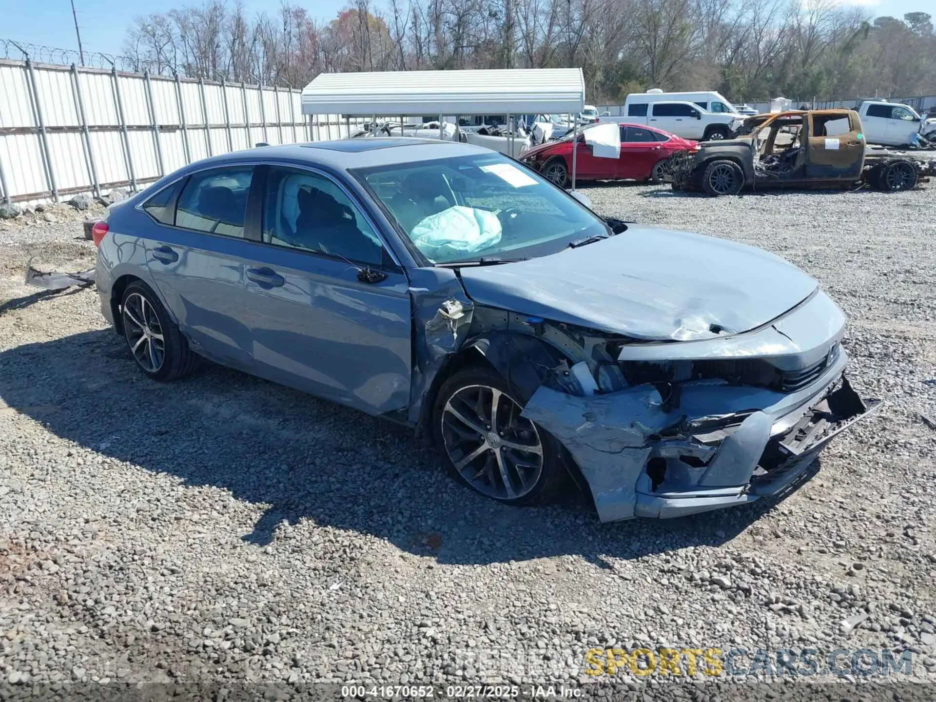 1 Photograph of a damaged car 2HGFE1F94PH308397 HONDA CIVIC 2023