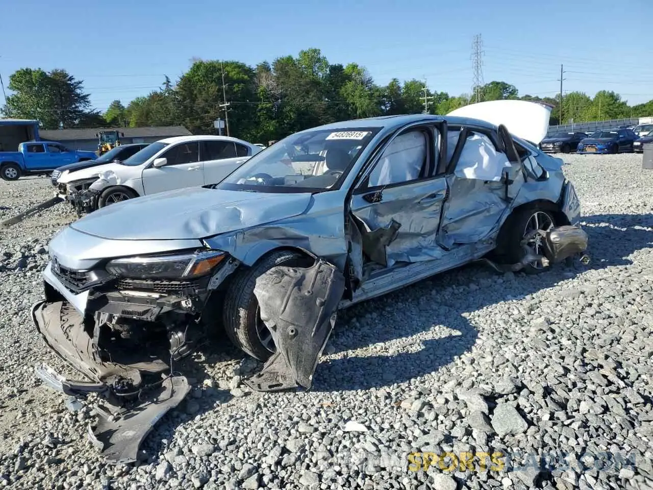 1 Photograph of a damaged car 2HGFE1F97PH305882 HONDA CIVIC 2023