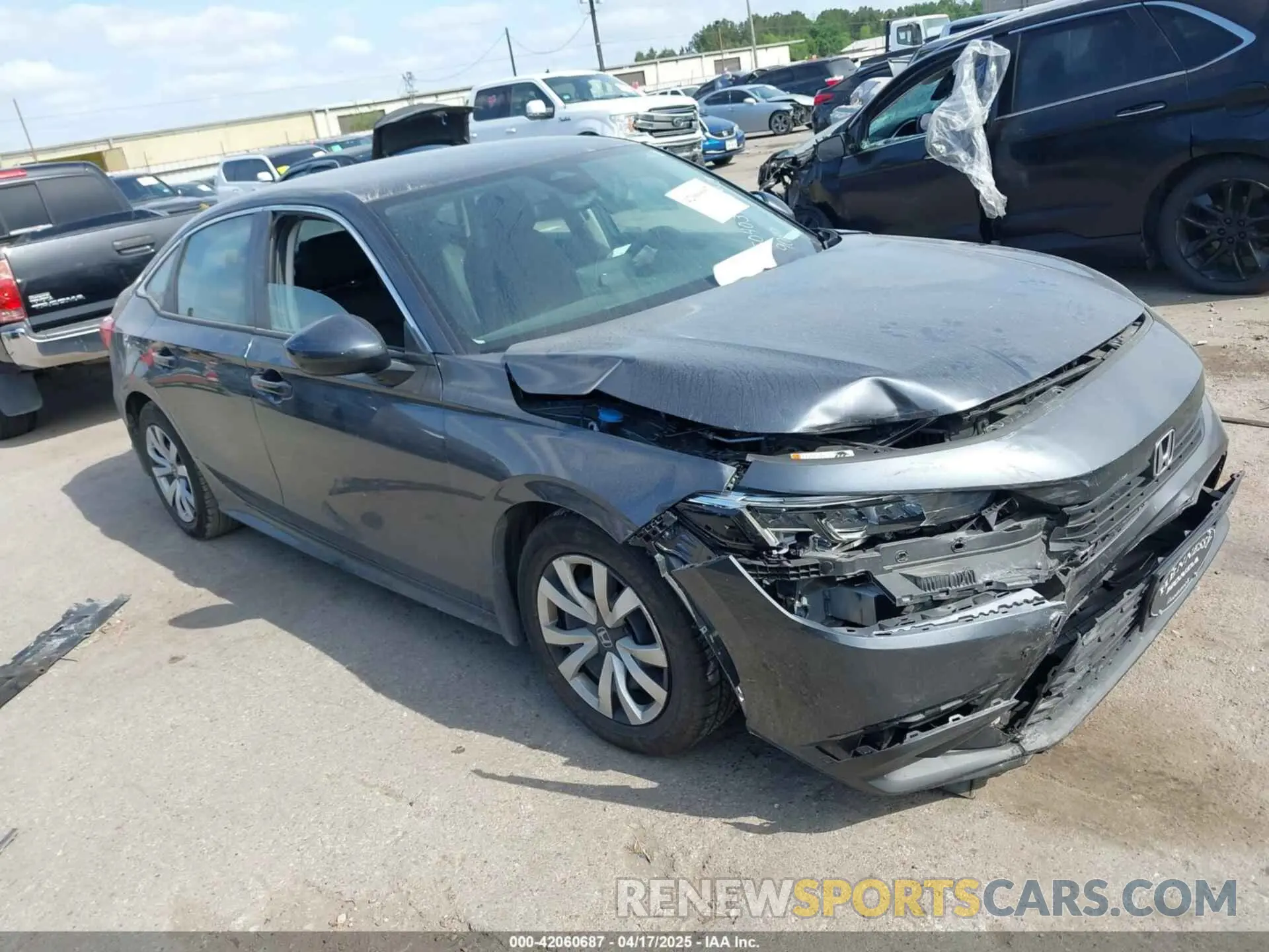 1 Photograph of a damaged car 2HGFE2F29PH569047 HONDA CIVIC 2023