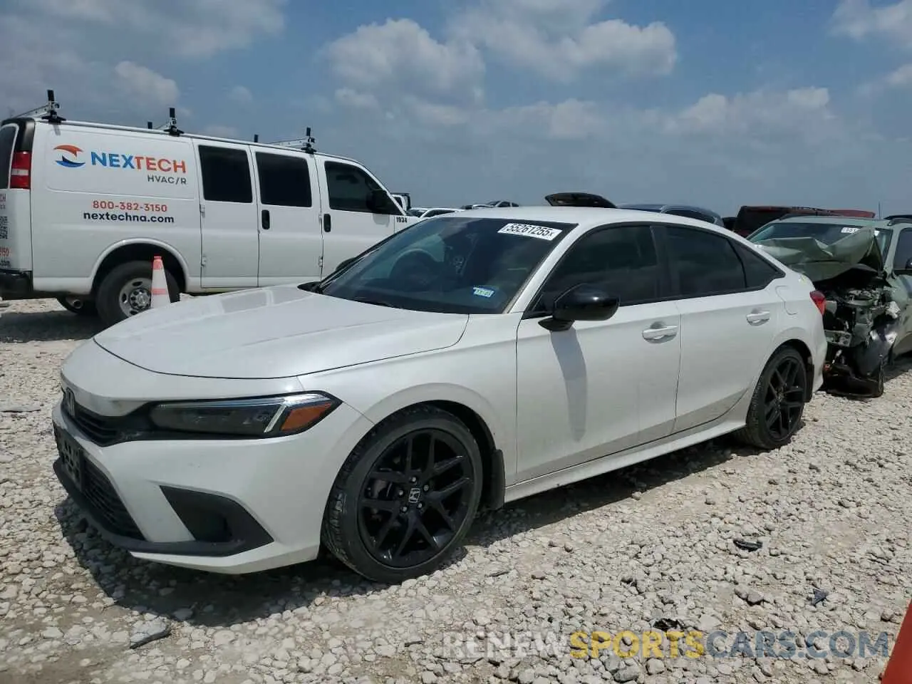 1 Photograph of a damaged car 2HGFE2F50PH504730 HONDA CIVIC 2023