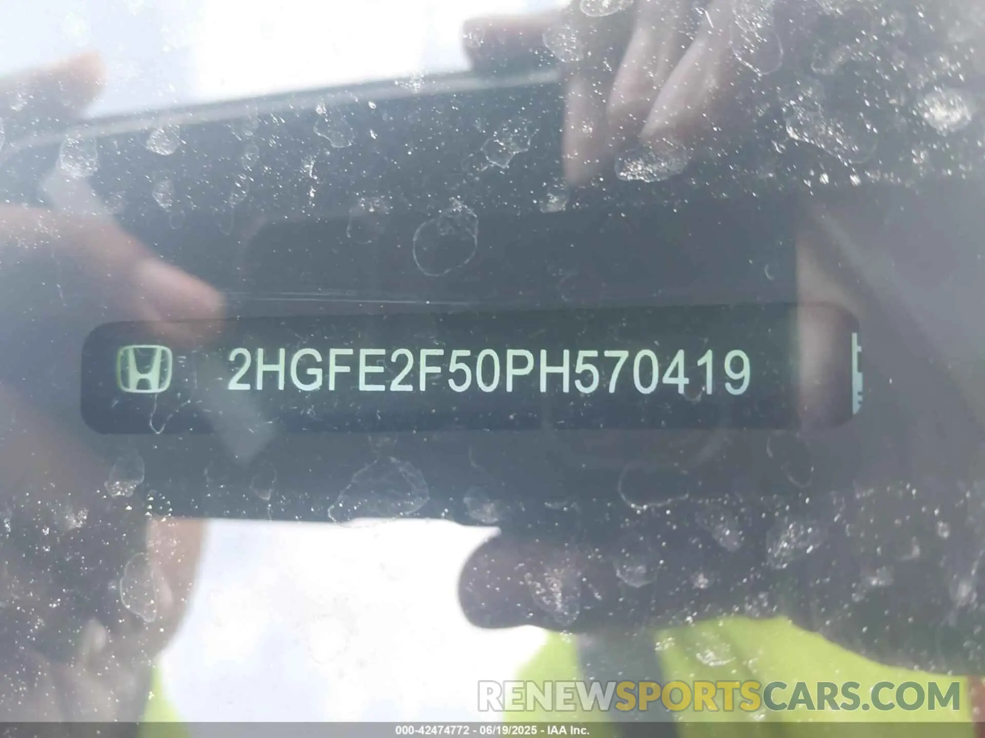 9 Фотография поврежденного автомобиля 2HGFE2F50PH570419 HONDA CIVIC 2023