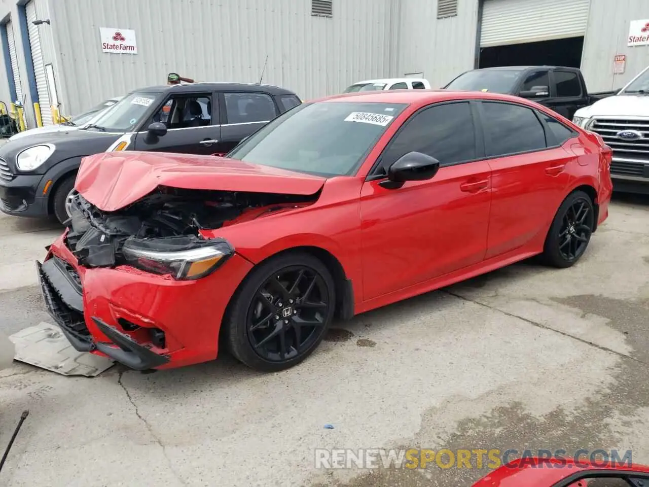 1 Photograph of a damaged car 2HGFE2F54PH516685 HONDA CIVIC 2023