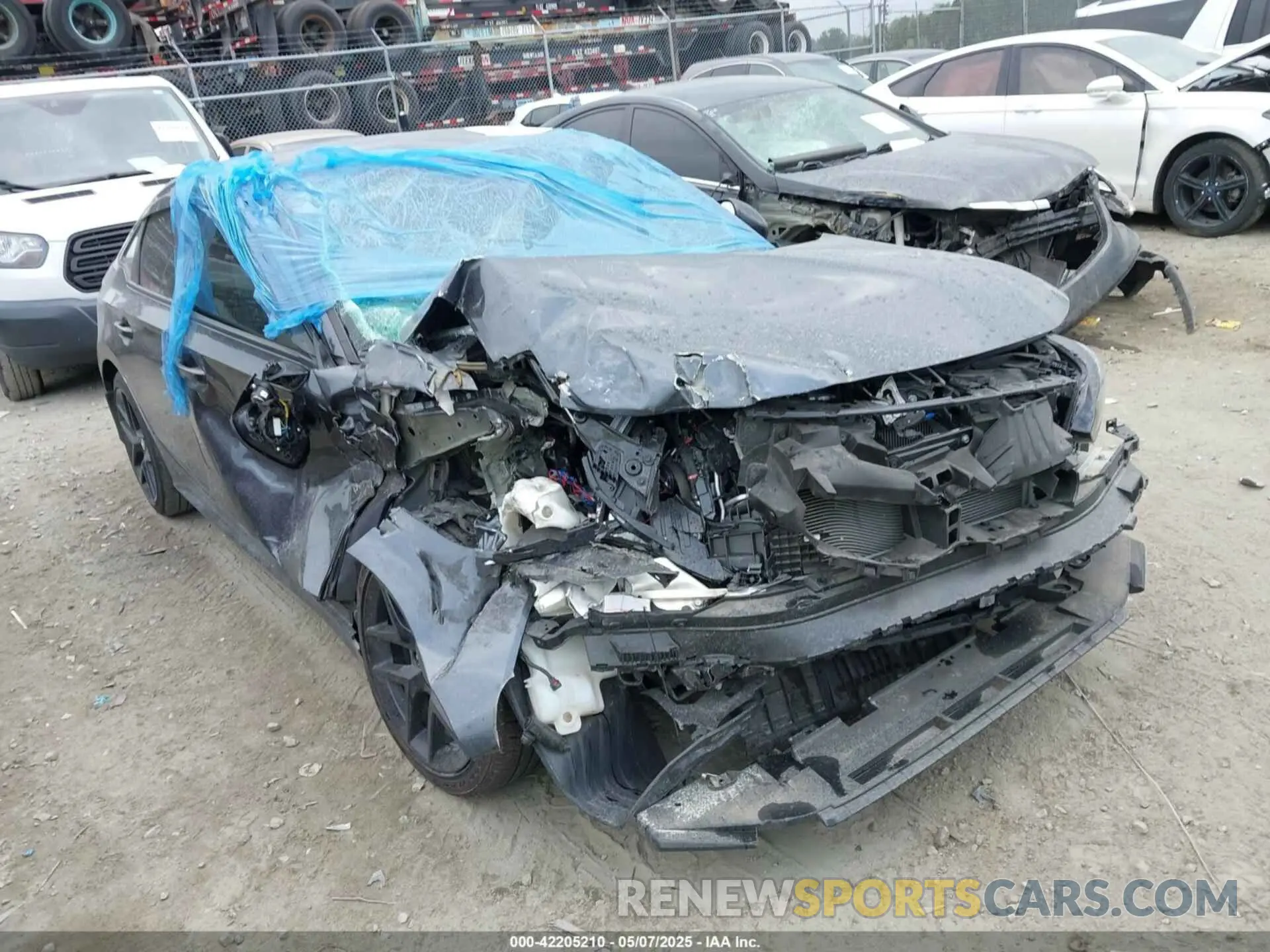 1 Photograph of a damaged car 2HGFE2F56PH521743 HONDA CIVIC 2023