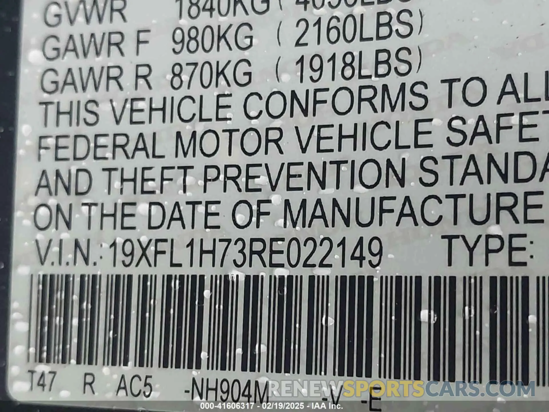 9 Фотография поврежденного автомобиля 19XFL1H73RE022149 HONDA CIVIC 2024