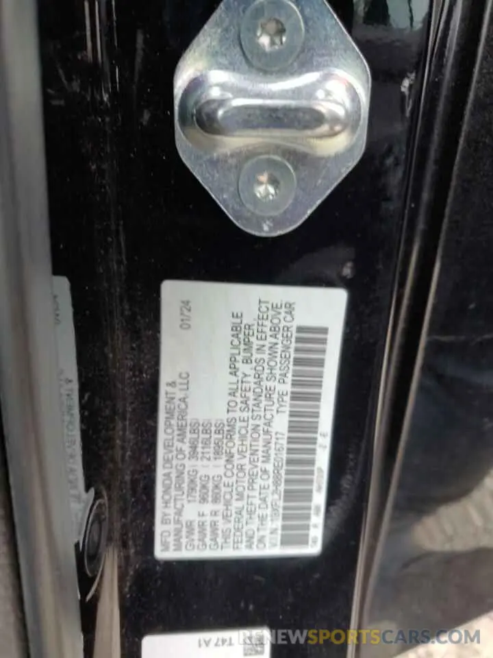 12 Photograph of a damaged car 19XFL2H88RE016717 HONDA CIVIC 2024