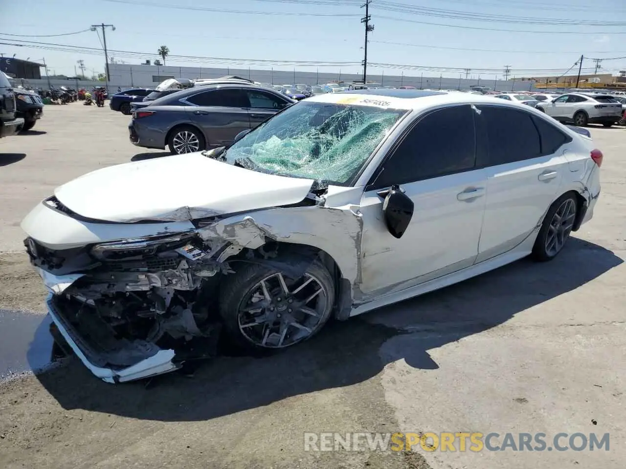 1 Photograph of a damaged car 2HGFE1E5XRH470584 HONDA CIVIC 2024