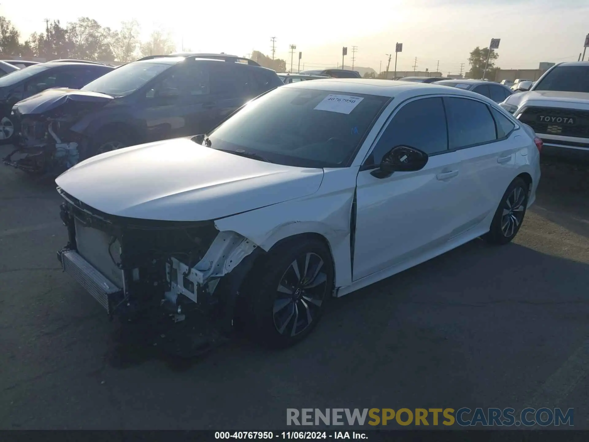 2 Photograph of a damaged car 2HGFE1F75RH330779 HONDA CIVIC 2024