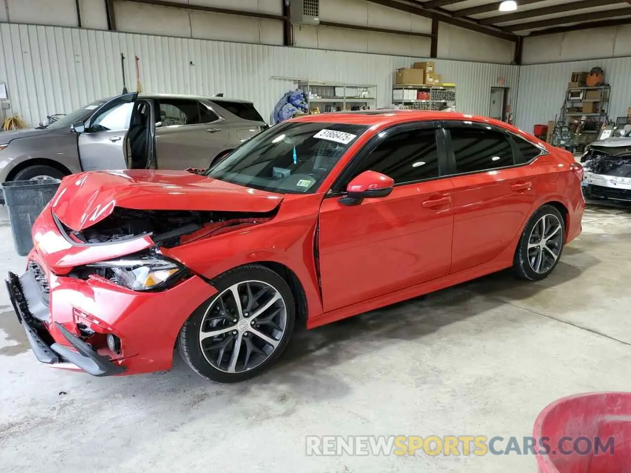 1 Photograph of a damaged car 2HGFE1F9XRH323652 HONDA CIVIC 2024