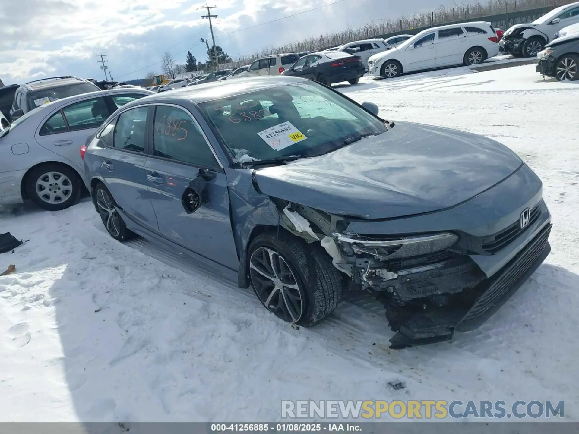 1 Photograph of a damaged car 2HGFE1F9XRH338023 HONDA CIVIC 2024