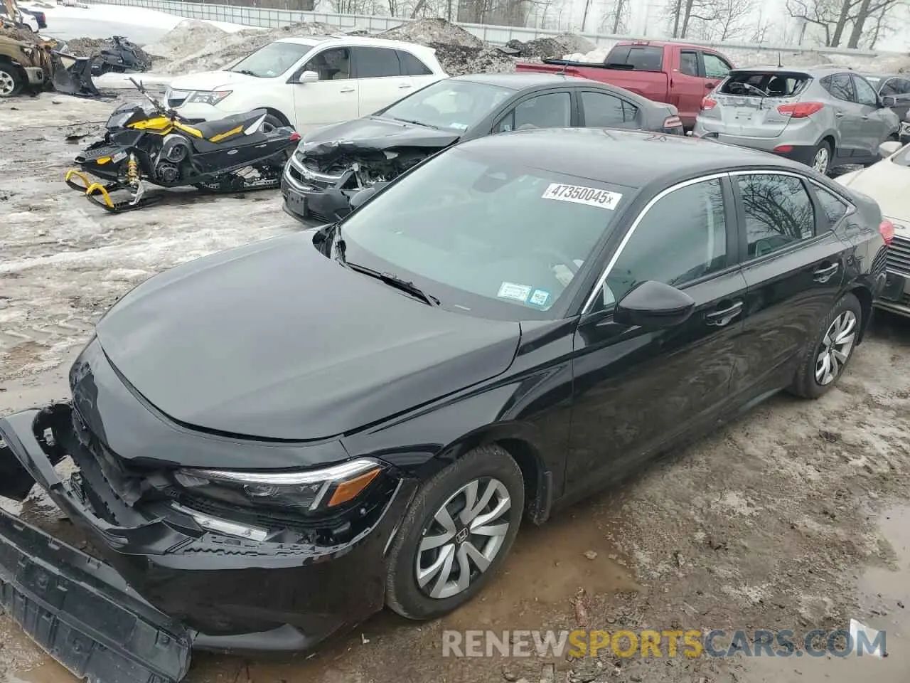 1 Photograph of a damaged car 2HGFE2F20RH584491 HONDA CIVIC 2024