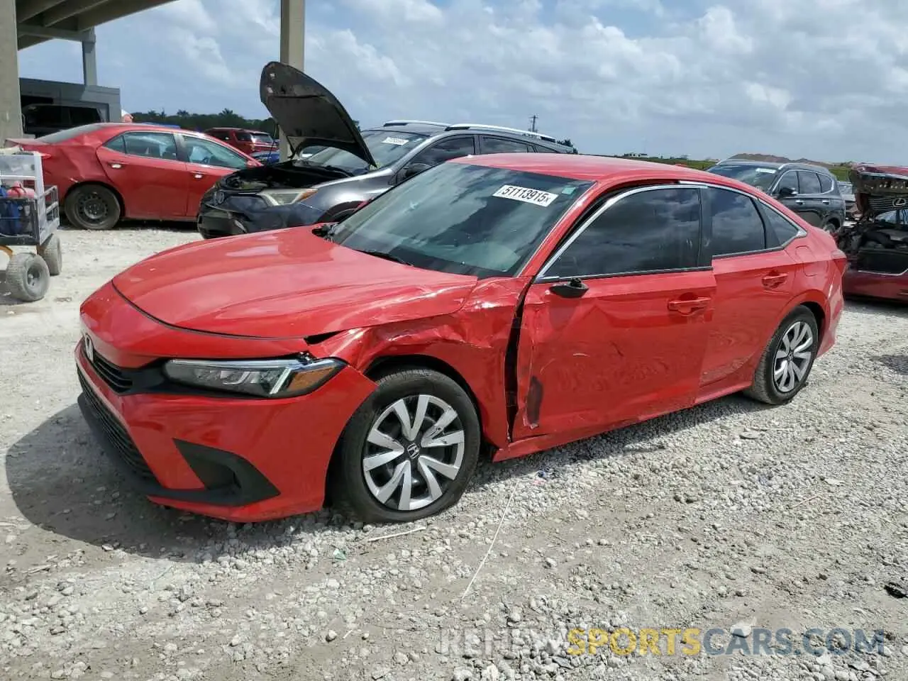 1 Photograph of a damaged car 2HGFE2F23RH508392 HONDA CIVIC 2024