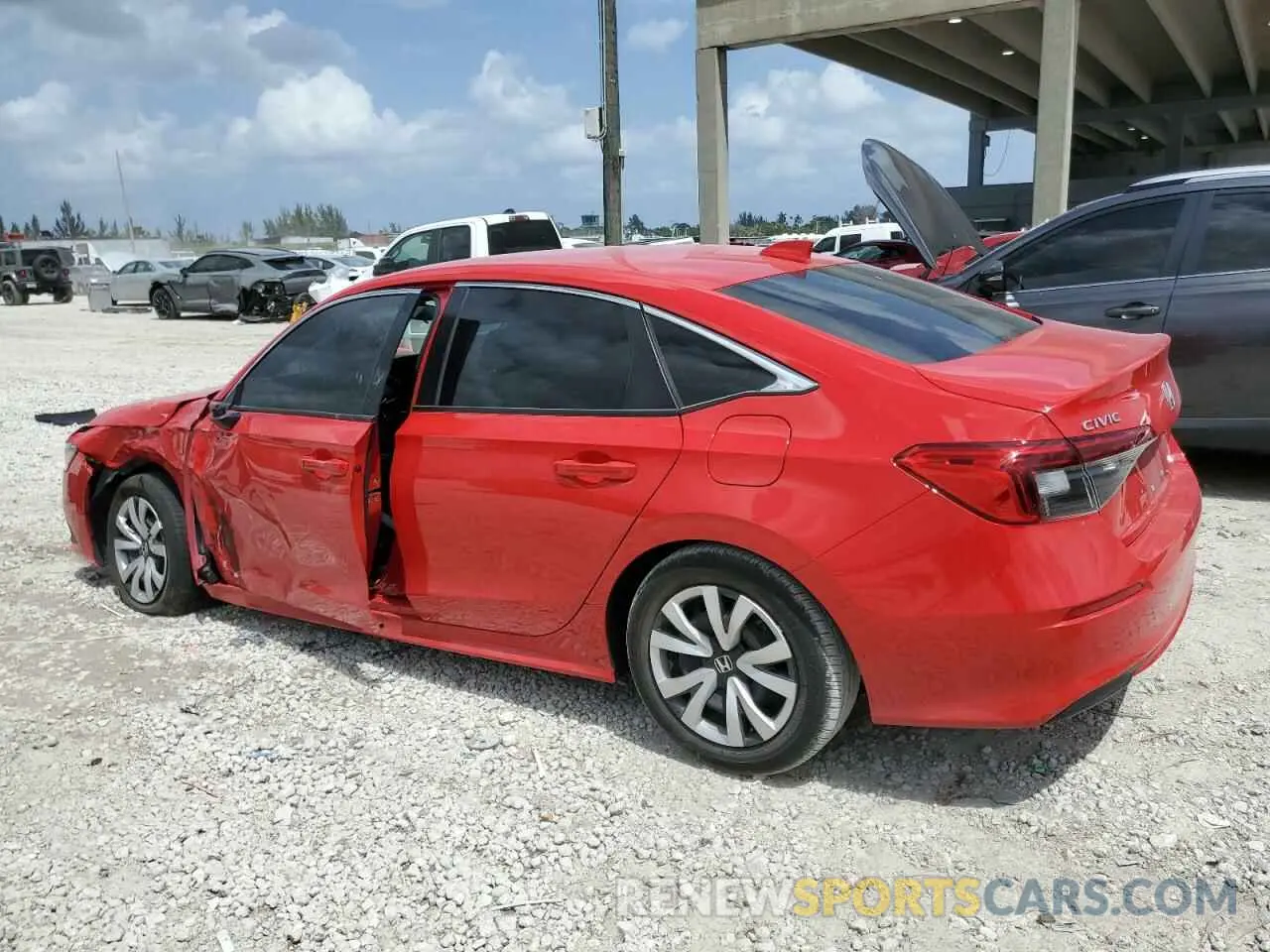 2 Photograph of a damaged car 2HGFE2F23RH508392 HONDA CIVIC 2024