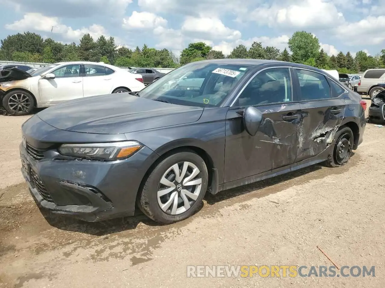 1 Photograph of a damaged car 2HGFE2F29RH517467 HONDA CIVIC 2024