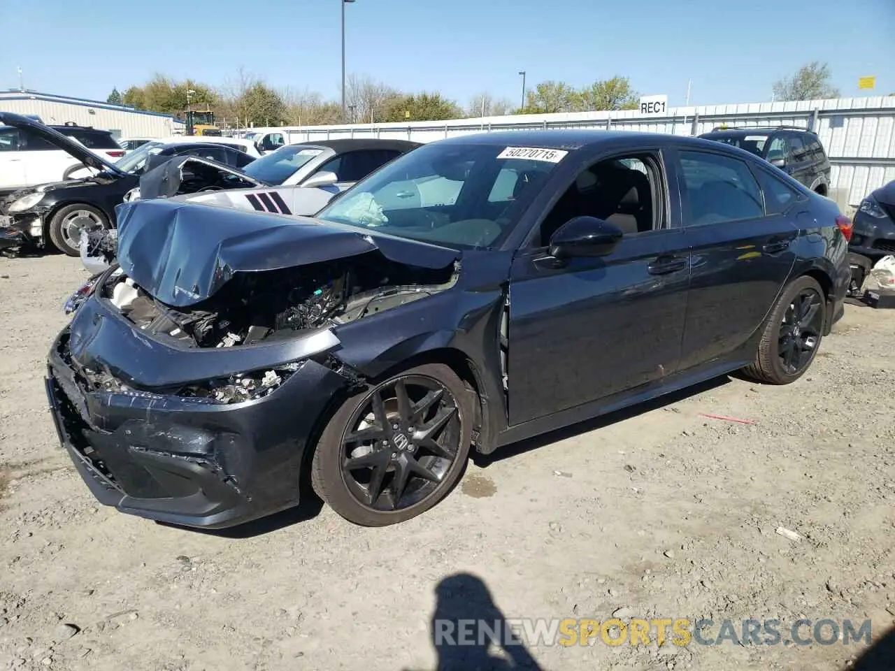 1 Photograph of a damaged car 2HGFE2F50RH568365 HONDA CIVIC 2024