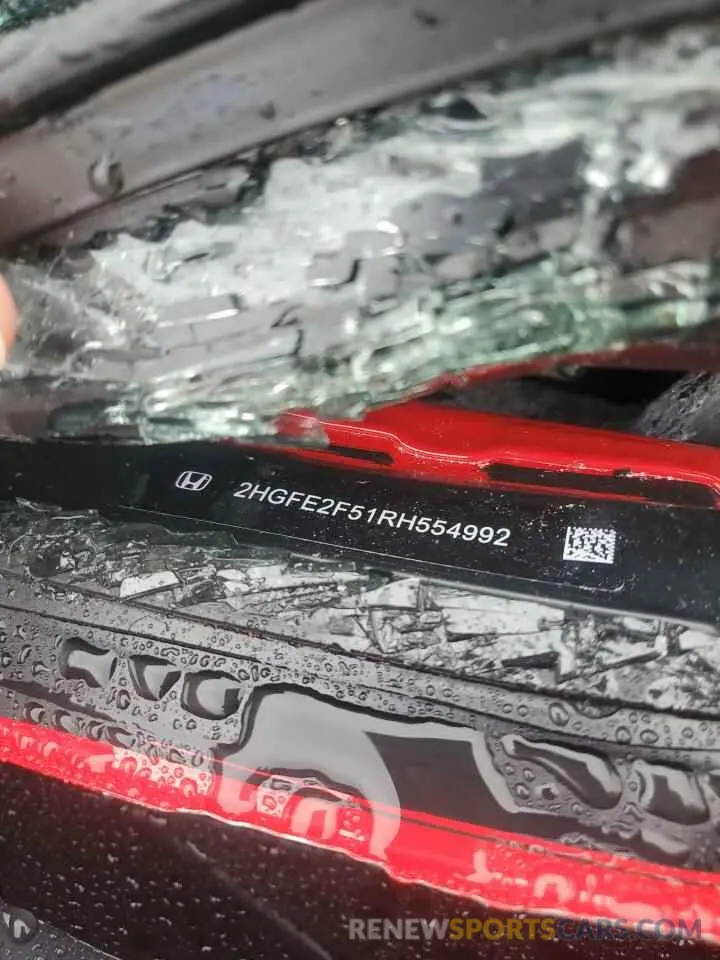 13 Photograph of a damaged car 2HGFE2F51RH554992 HONDA CIVIC 2024