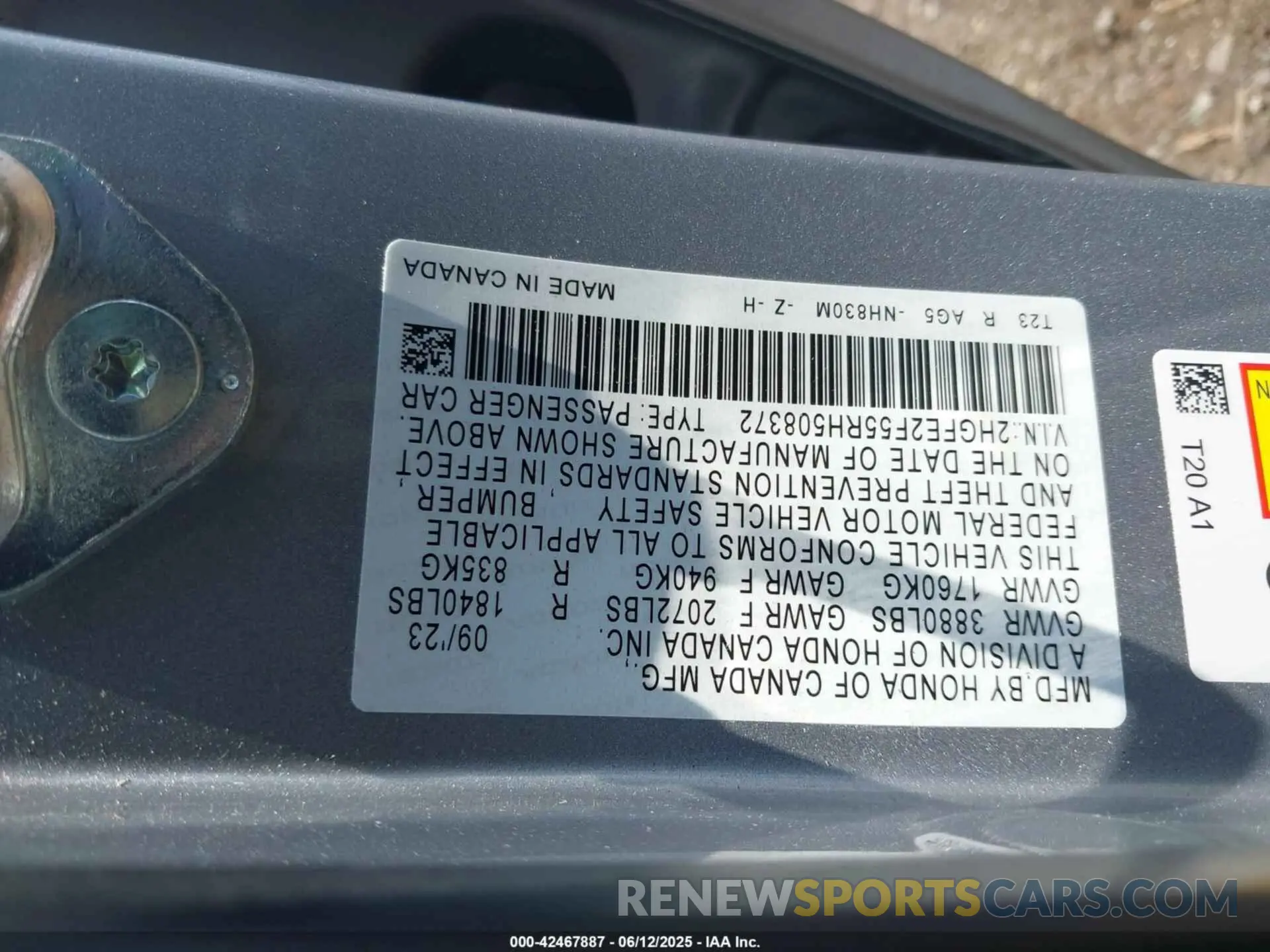 9 Photograph of a damaged car 2HGFE2F55RH508372 HONDA CIVIC 2024