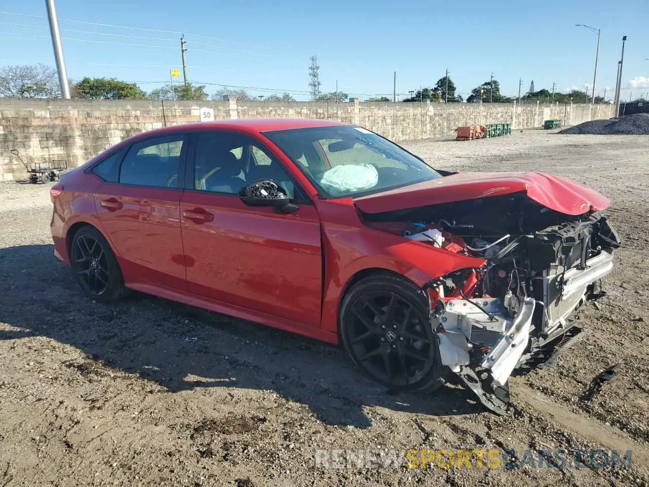 4 Photograph of a damaged car 2HGFE2F57RH590573 HONDA CIVIC 2024