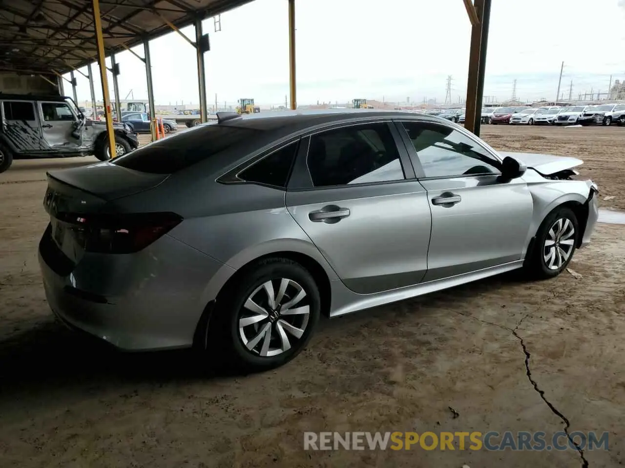 3 Photograph of a damaged car 2HGFE2F26SH520459 HONDA CIVIC 2025