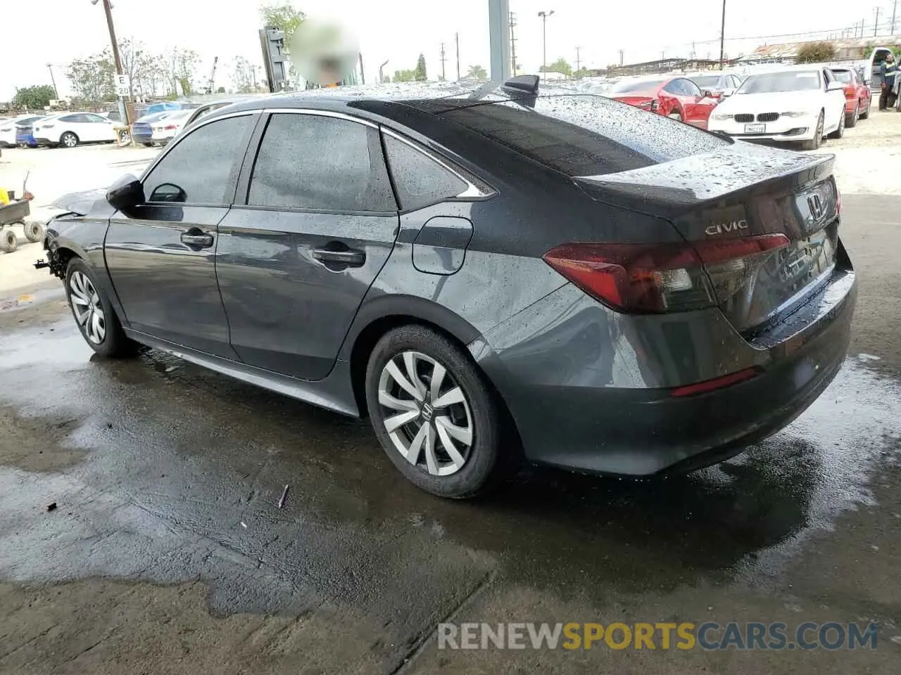 2 Photograph of a damaged car 2HGFE2F28SH559036 HONDA CIVIC 2025