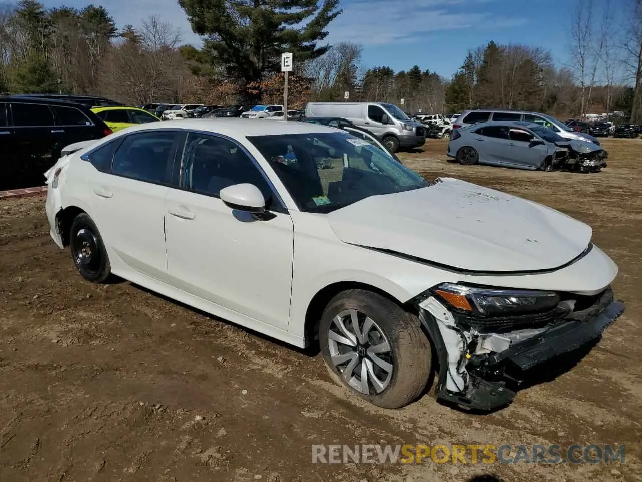 4 Photograph of a damaged car 2HGFE2F2XSH523493 HONDA CIVIC 2025