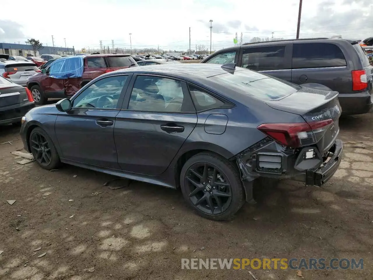 2 Photograph of a damaged car 2HGFE2F59SH570749 HONDA CIVIC 2025