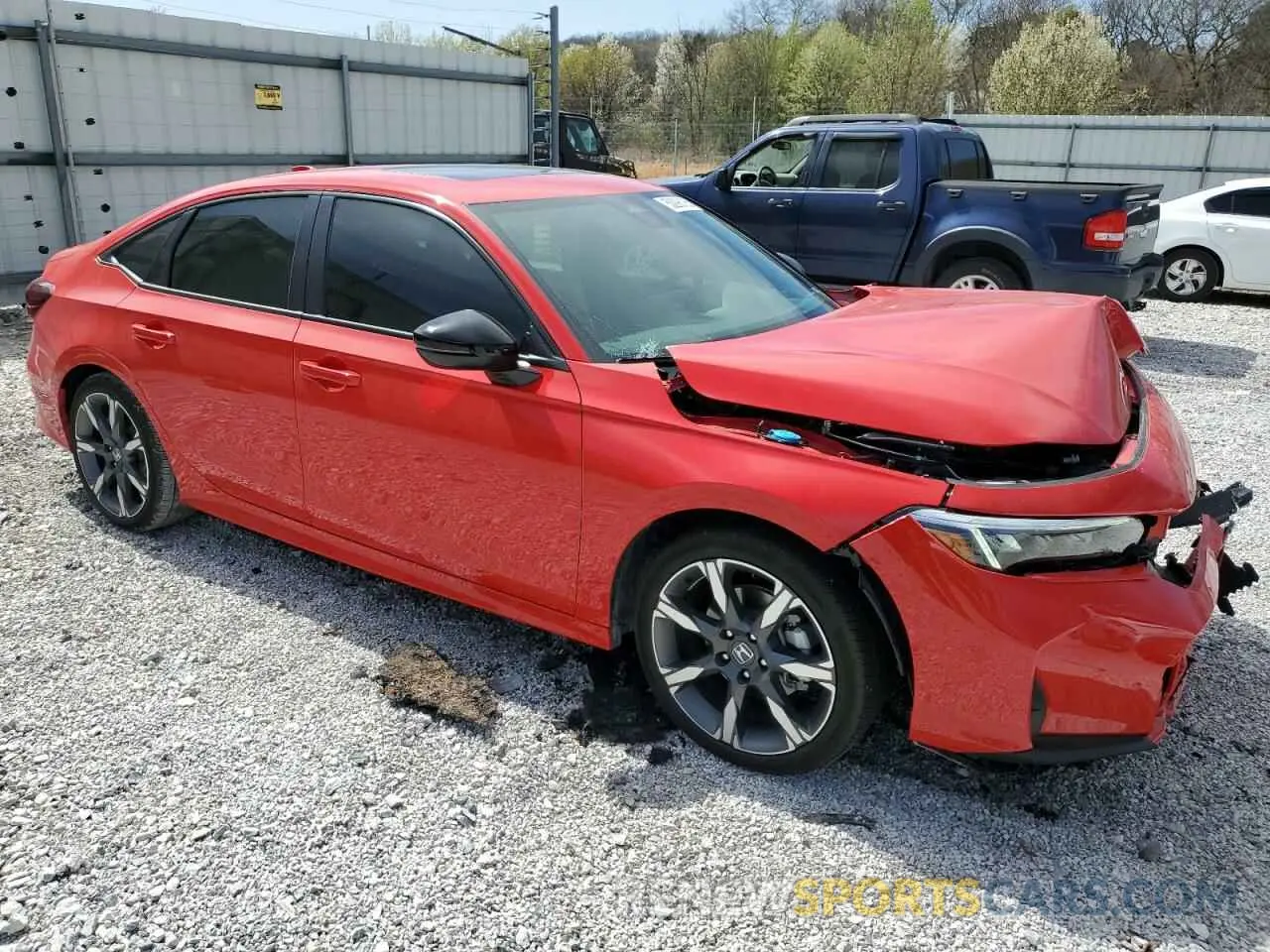 4 Photograph of a damaged car 2HGFE4F84SH307428 HONDA CIVIC 2025