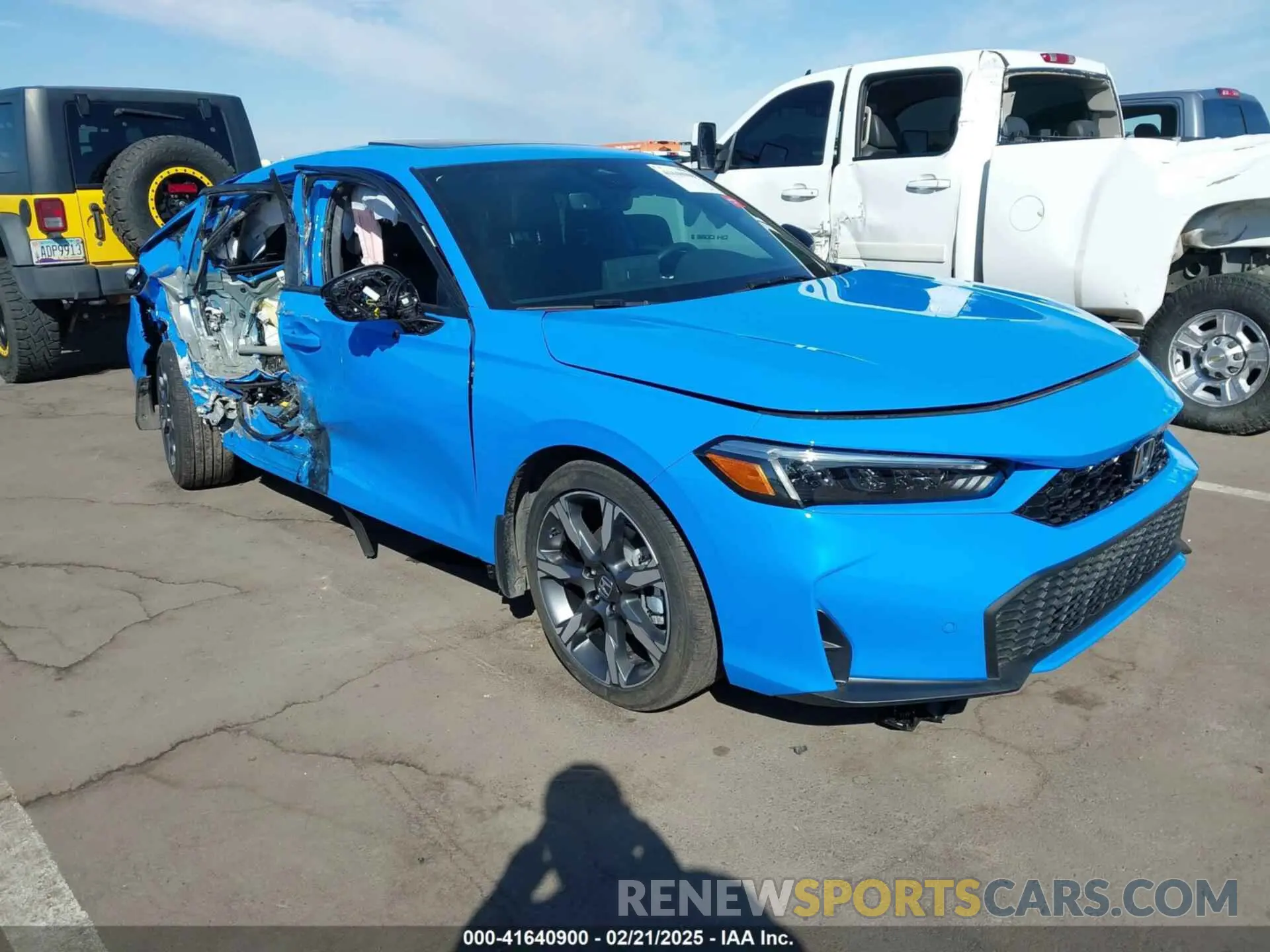 1 Photograph of a damaged car 19XFL4H95SE006866 HONDA CIVIC  HYBRID 2025