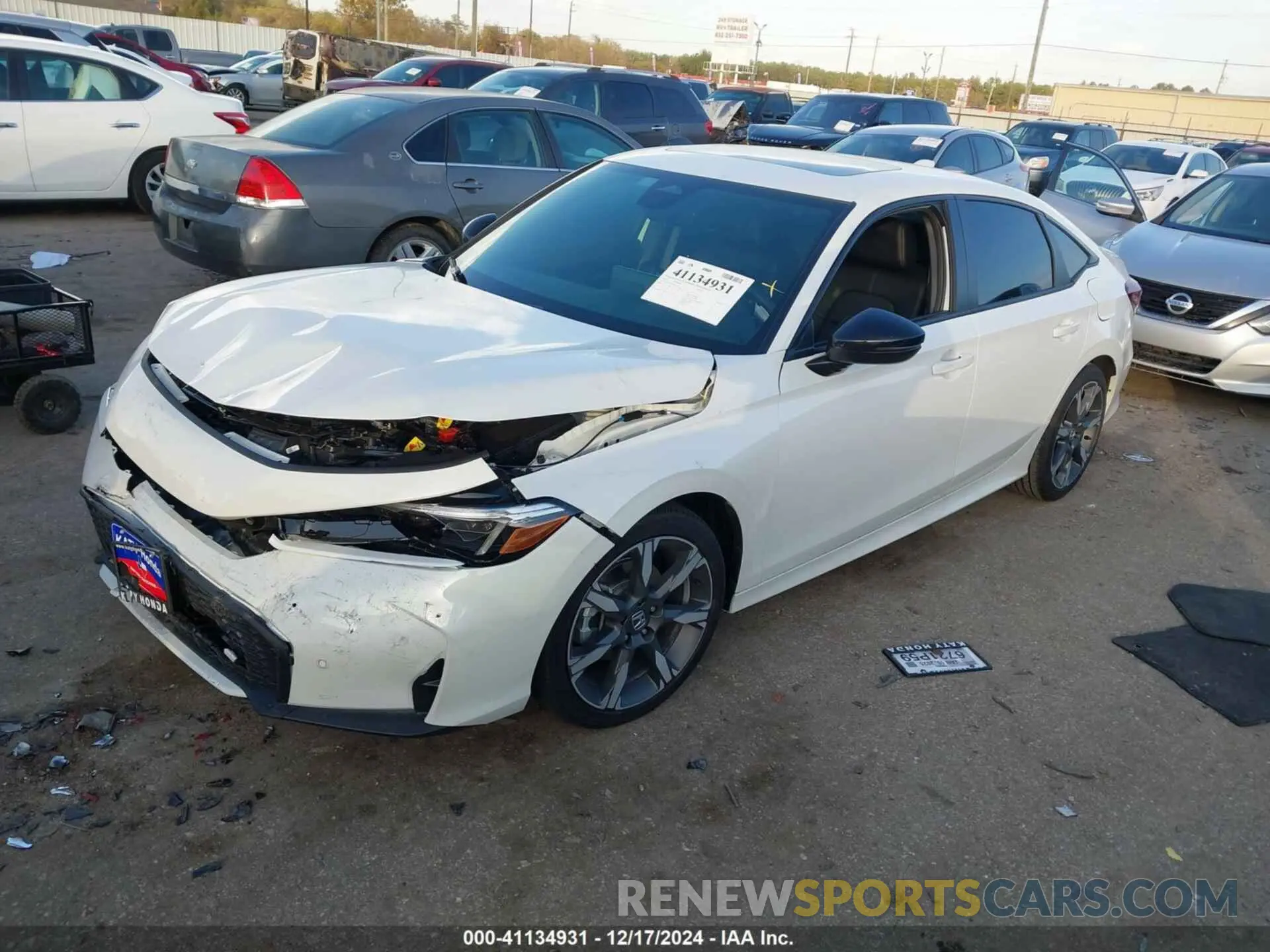 2 Photograph of a damaged car 2HGFE4F82SH312871 HONDA CIVIC  HYBRID 2025