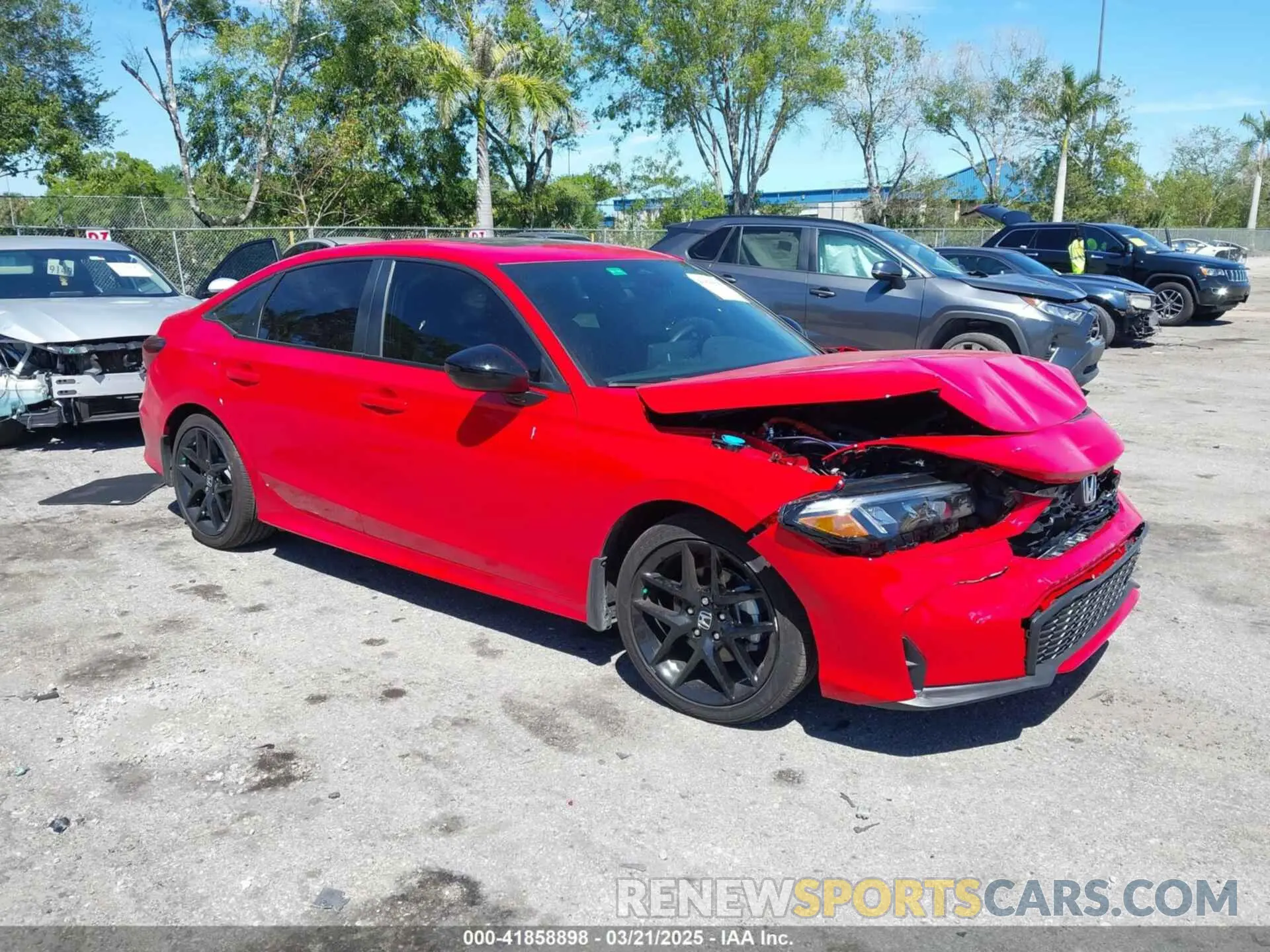 1 Photograph of a damaged car 2HGFE4F87SH305365 HONDA CIVIC  HYBRID 2025