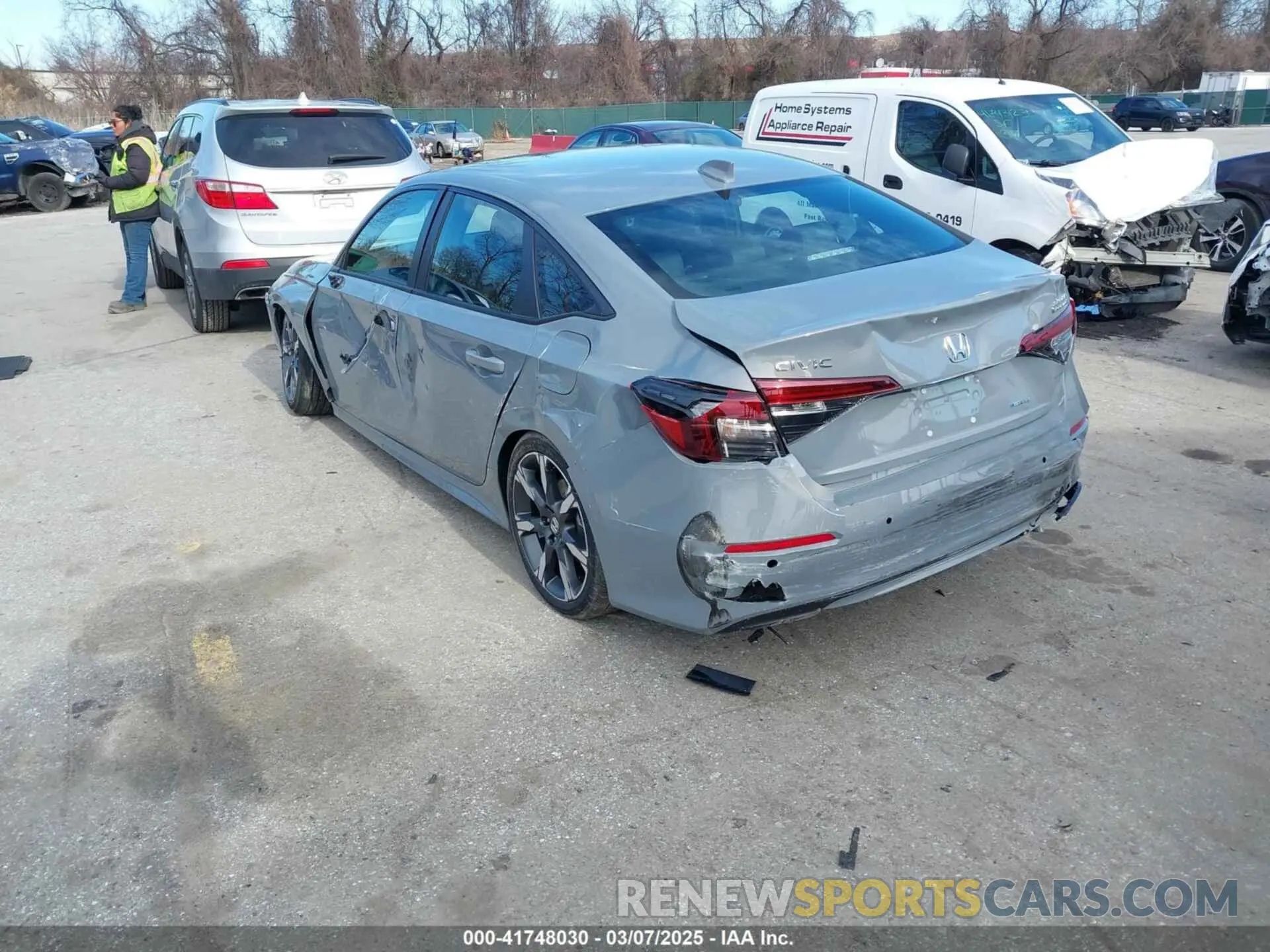3 Фотография поврежденного автомобиля 2HGFE4F87SH325177 HONDA CIVIC  HYBRID 2025